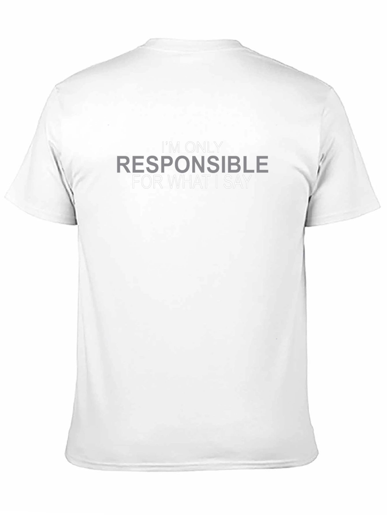 Responsible For What I Say Black Tee