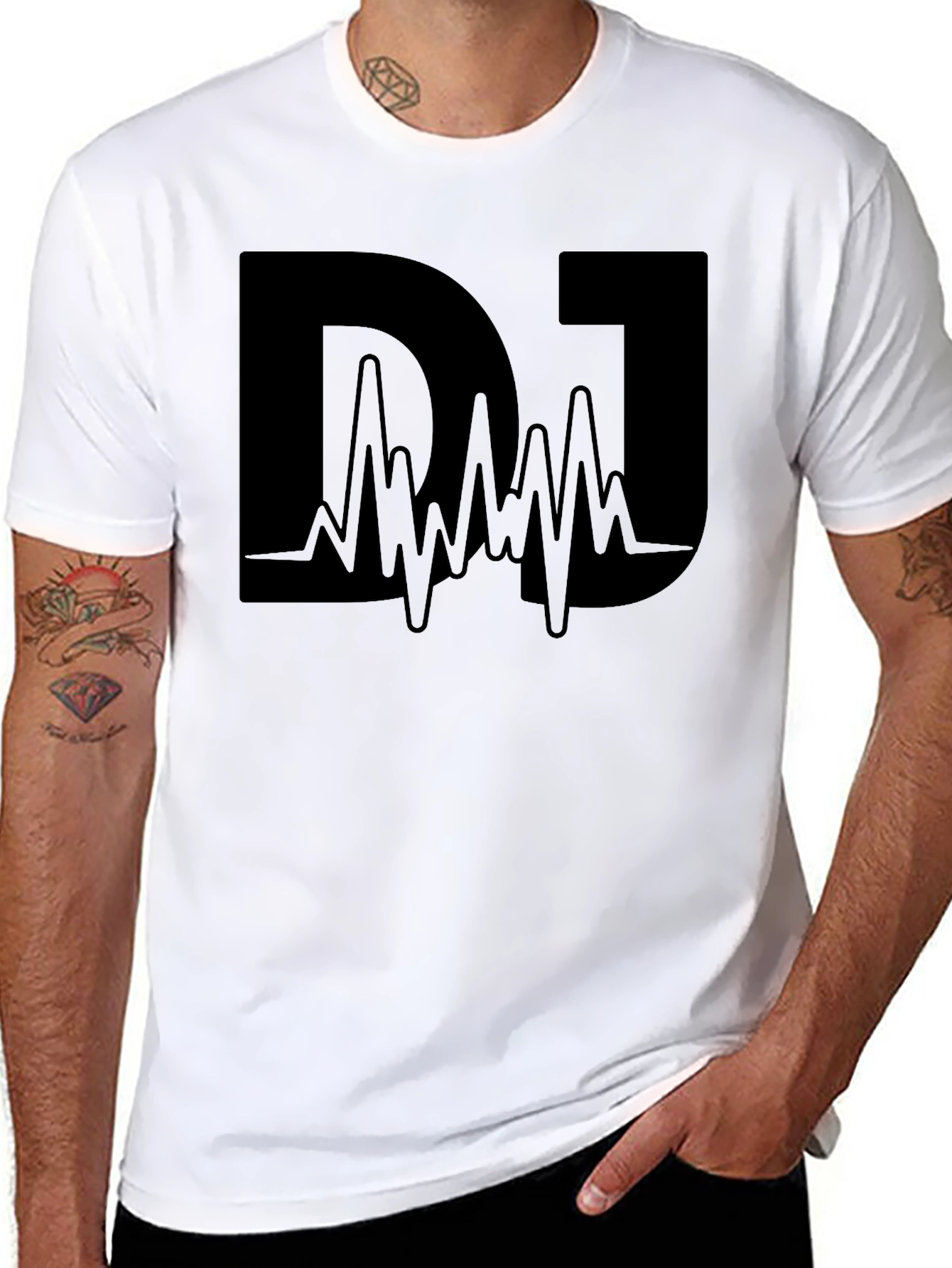 DJ Graphic T-Shirt - Sound Wave Design