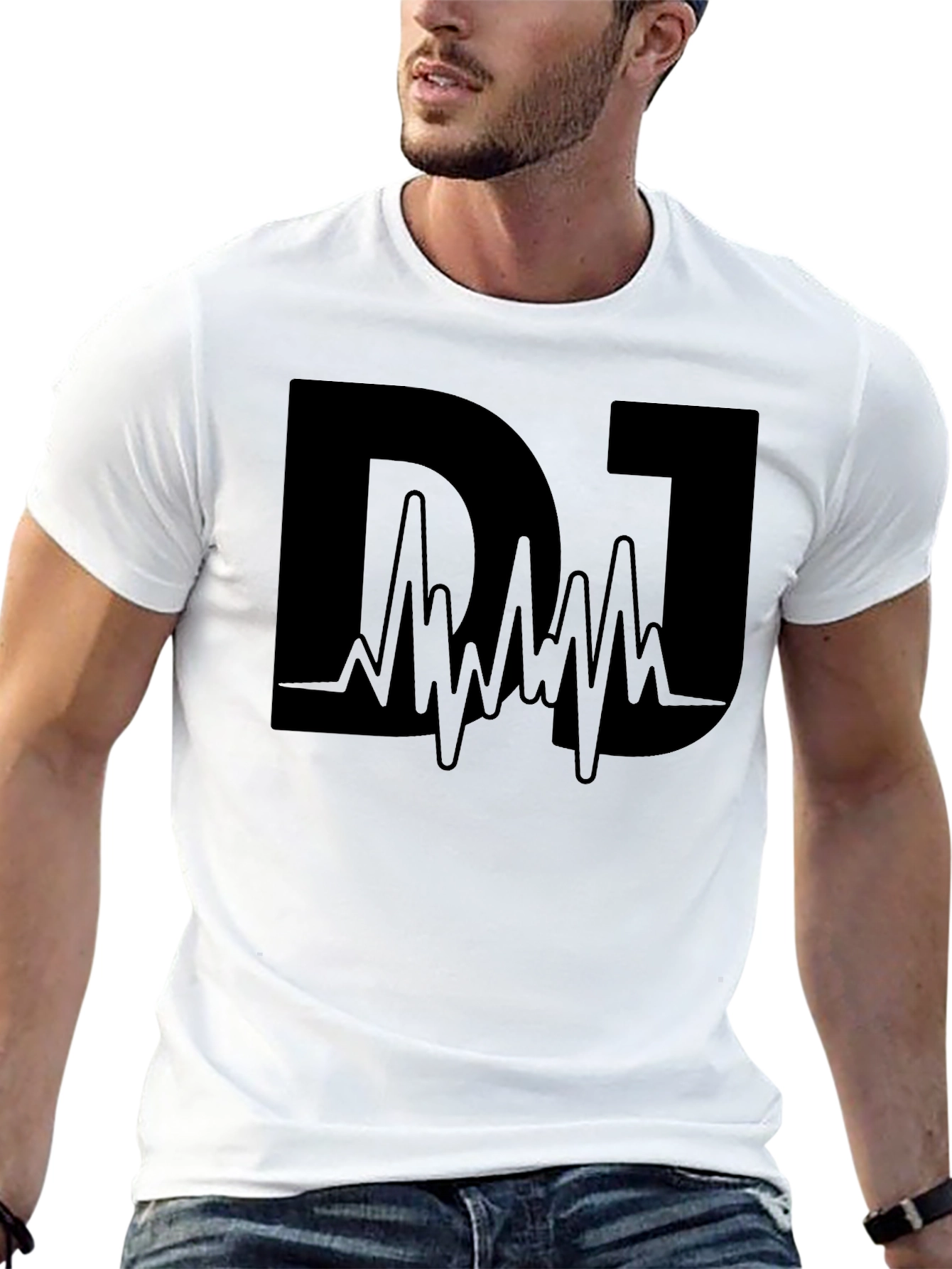 DJ Graphic T-Shirt - Sound Wave Design