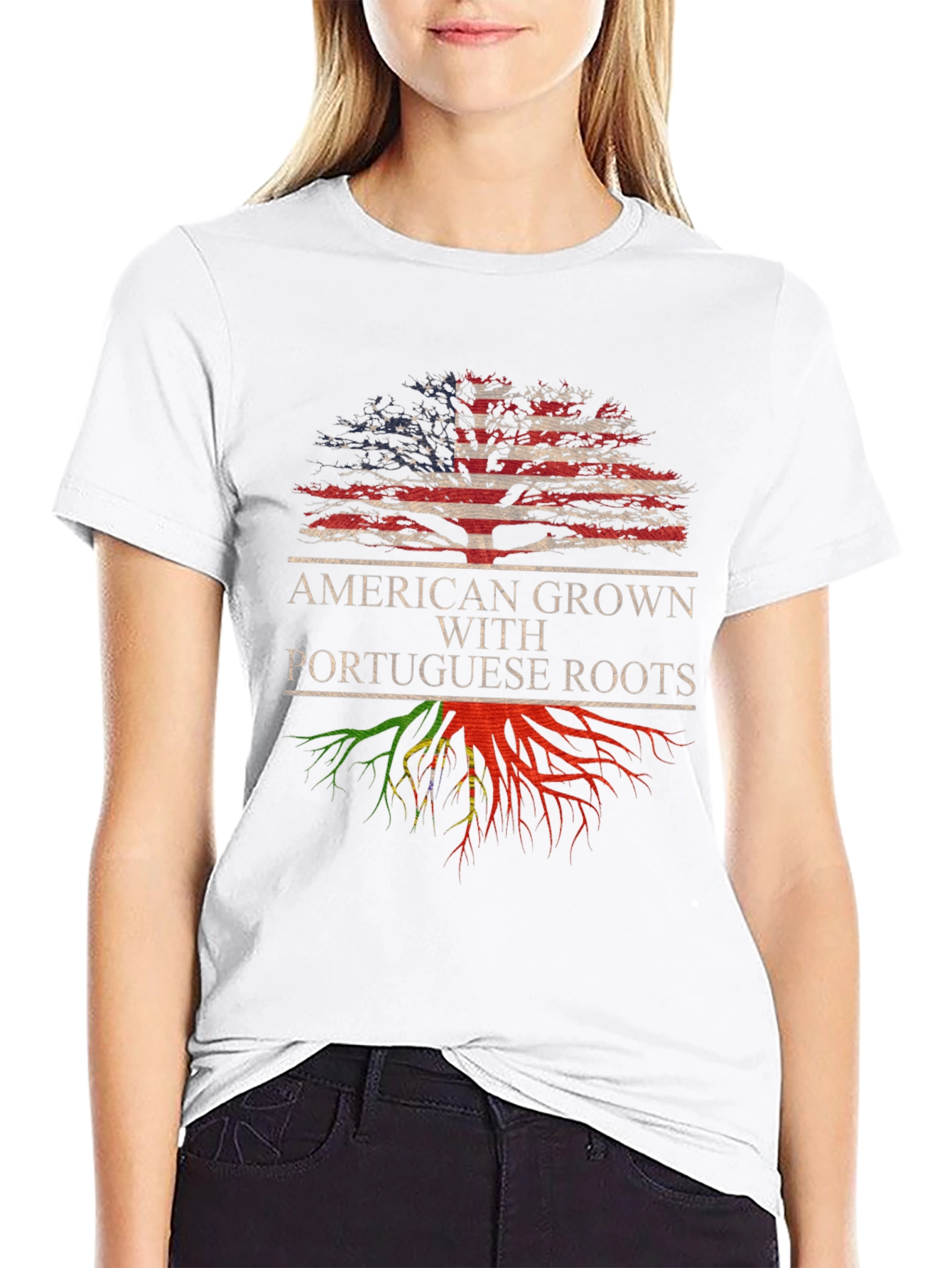 American Grown Portuguese Roots T-Shirt