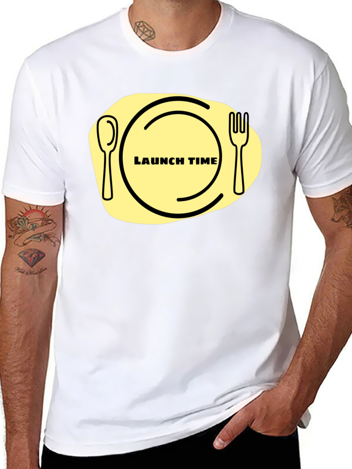 Launch Time T-Shirt: Funny Foodie Graphic Tee