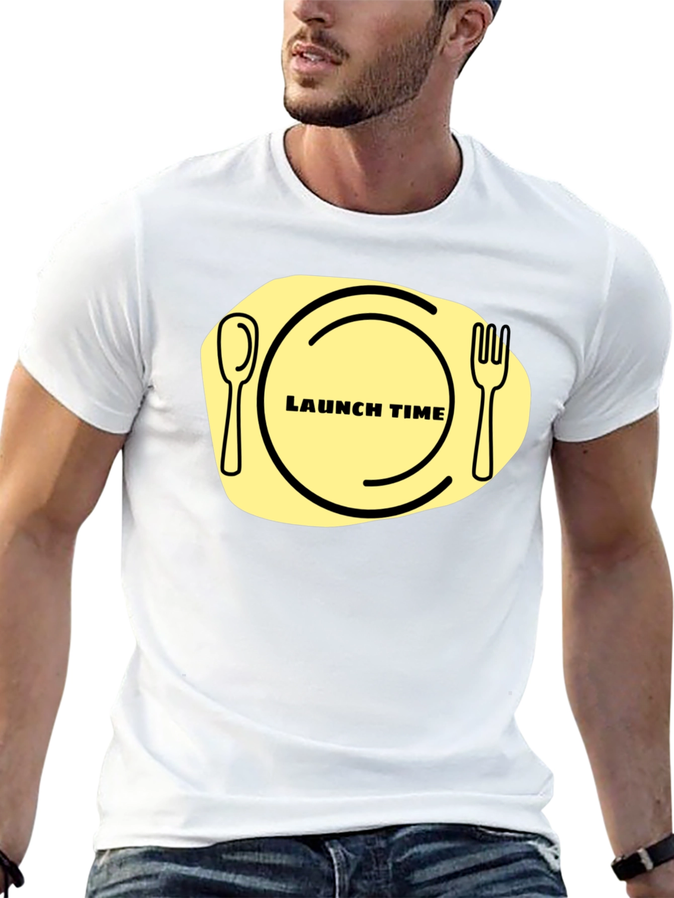 Launch Time T-Shirt: Funny Foodie Graphic Tee