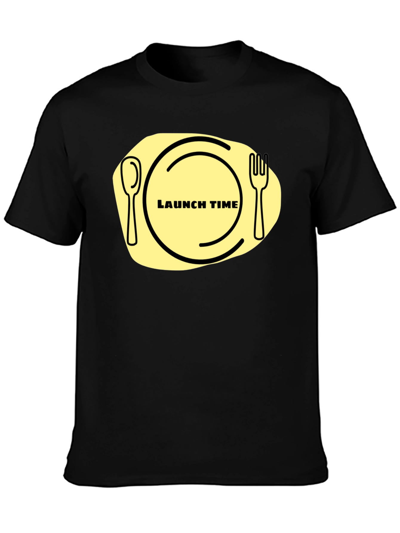 Launch Time T-Shirt: Funny Foodie Graphic Tee