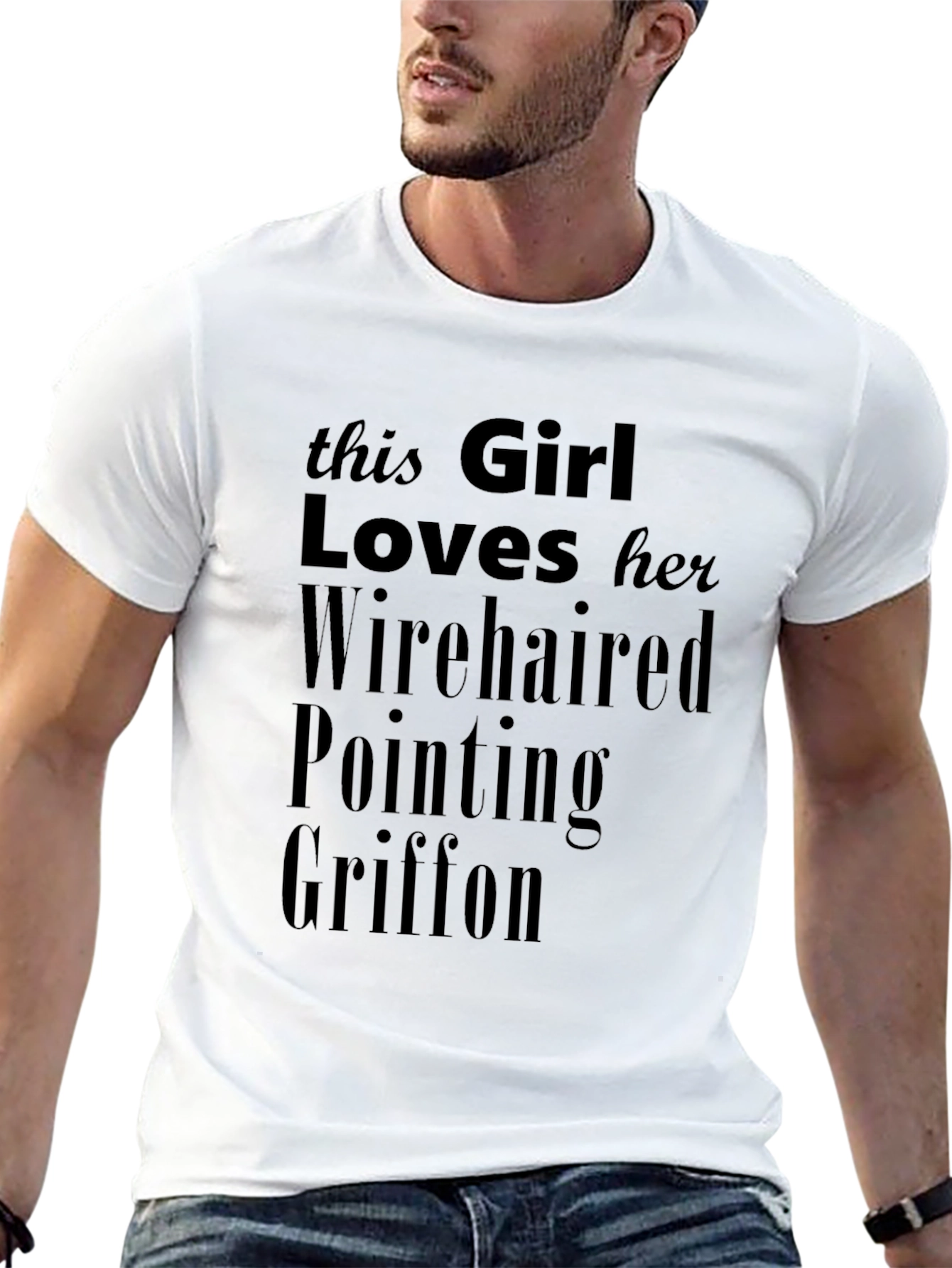 Girl Loves Wirehaired Pointing Griffon T-Shirt