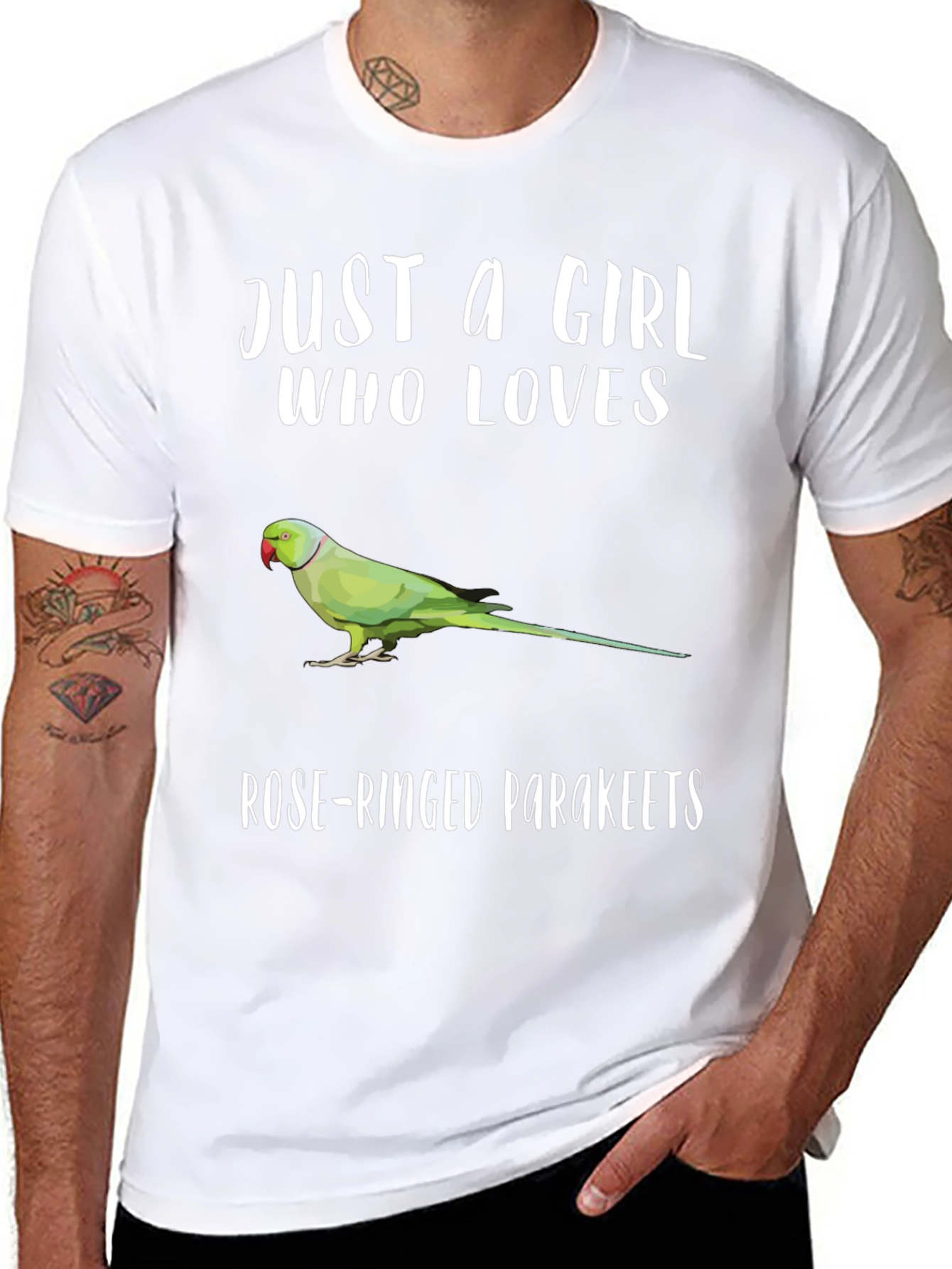Rose-Ringed Parakeets Graphic T-Shirt