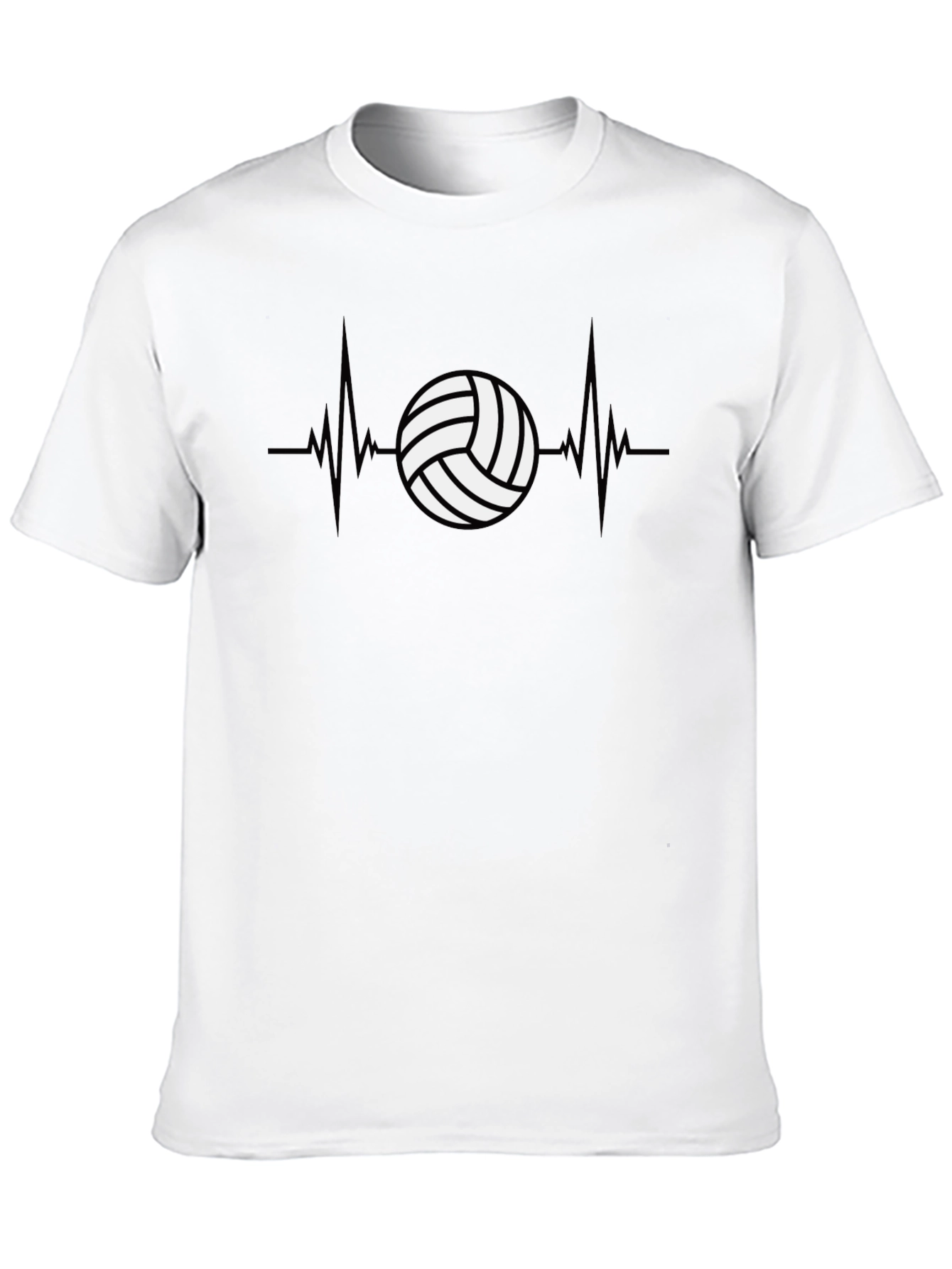 Volleyball Heartbeat Graphic Tee
