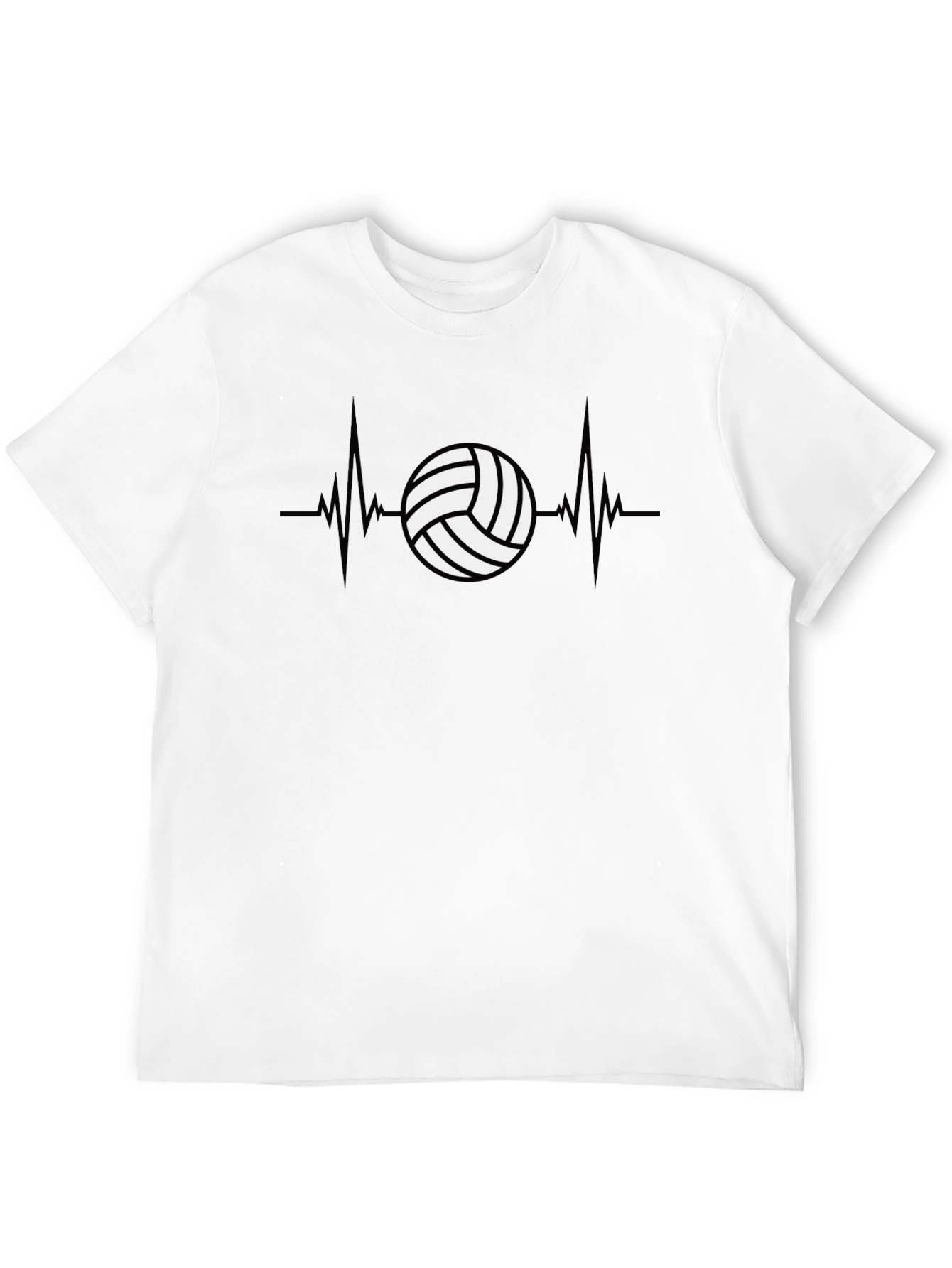 Volleyball Heartbeat Graphic Tee