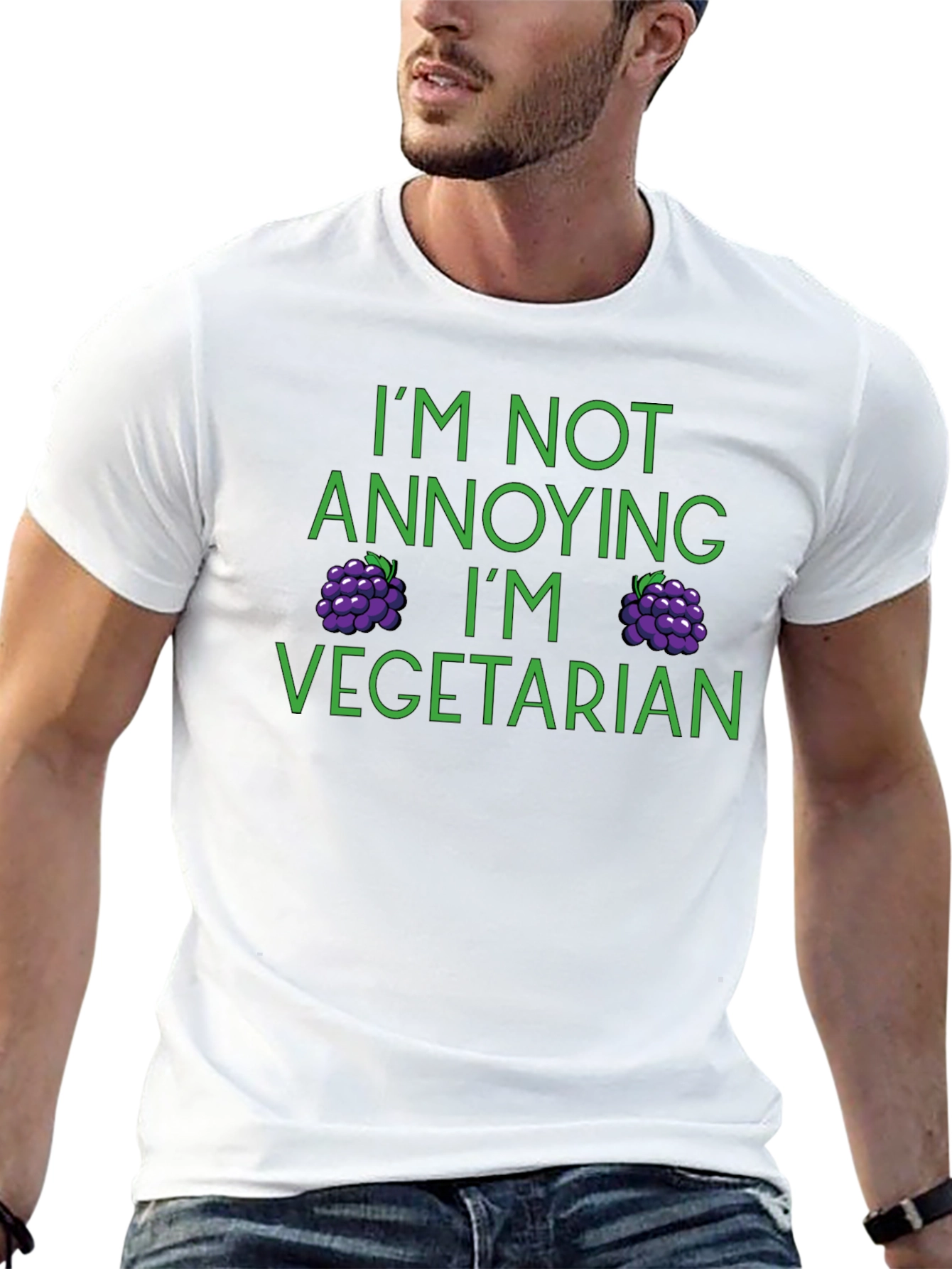Vegetarian T-Shirt - Im Not Annoying Funny Tee