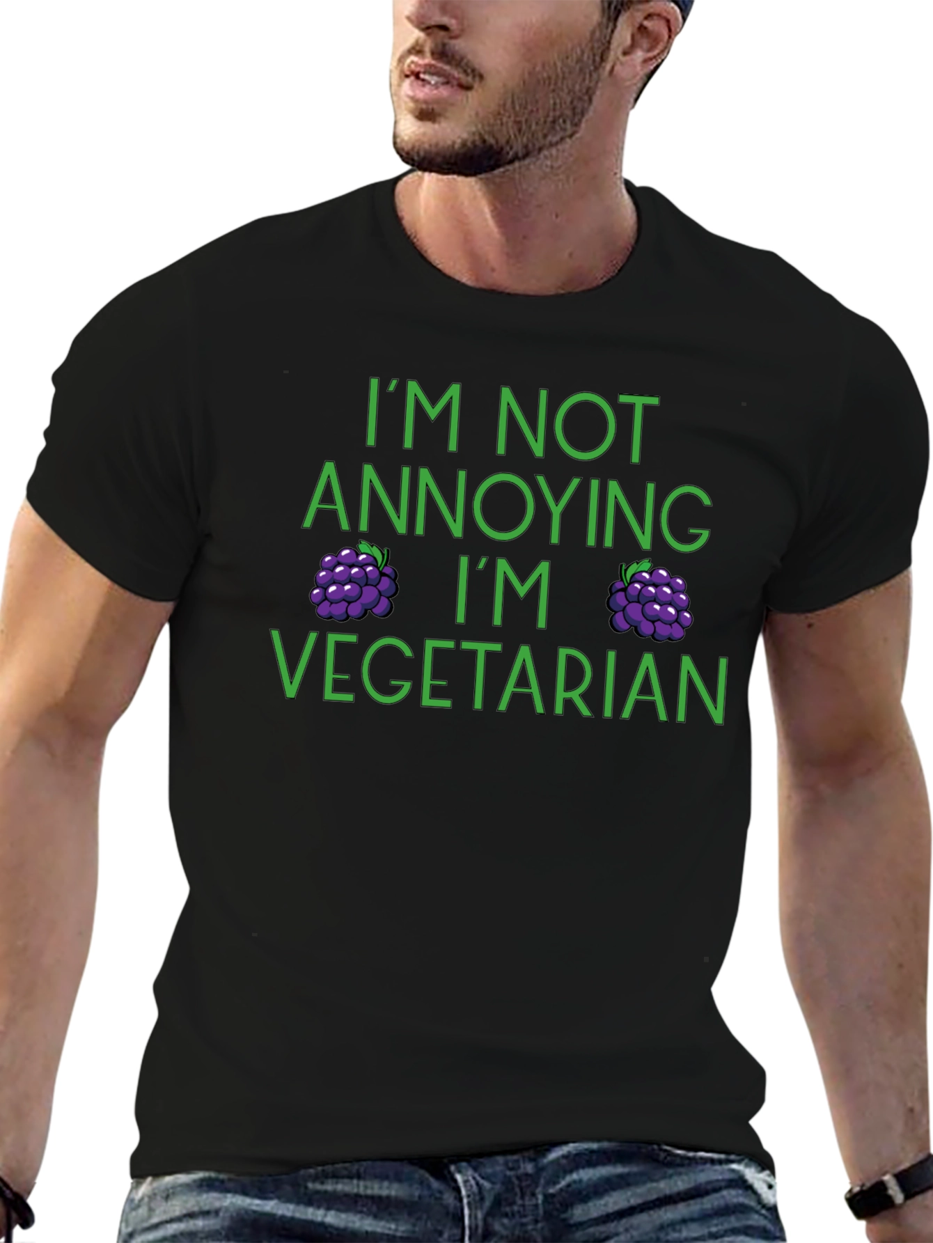 Vegetarian T-Shirt - Im Not Annoying Funny Tee