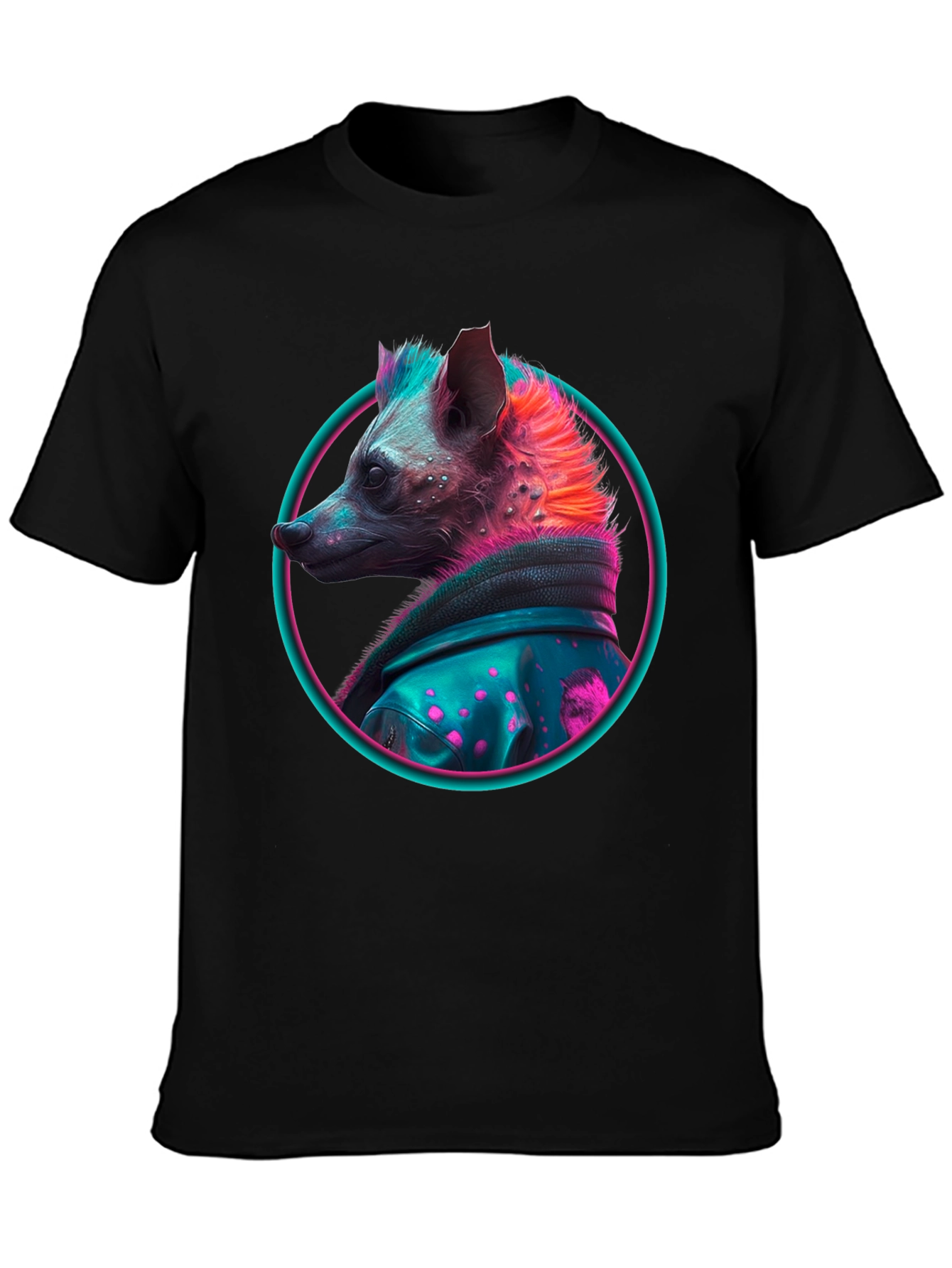 Neon Hyena T-Shirt - Cool Animal Design