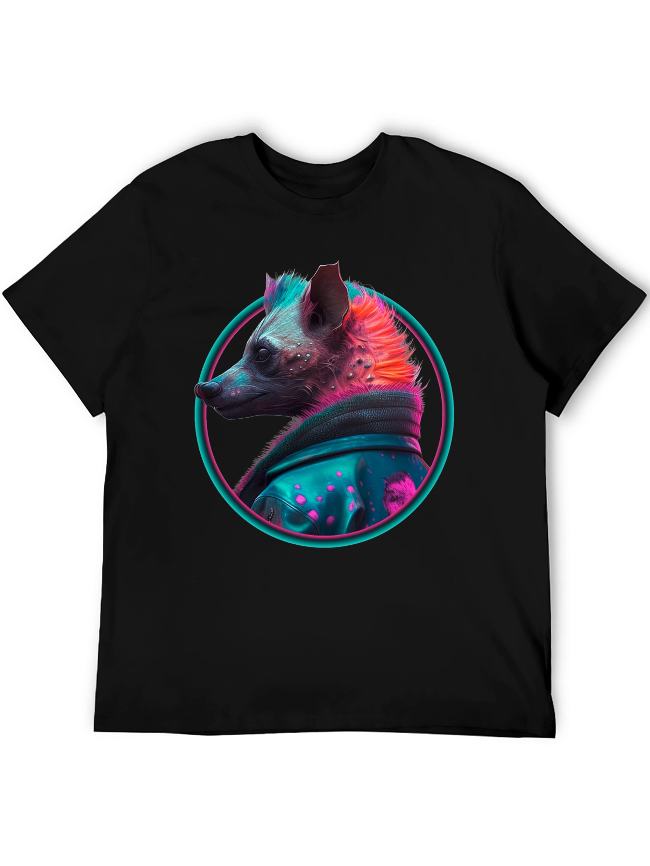 Neon Hyena T-Shirt - Cool Animal Design