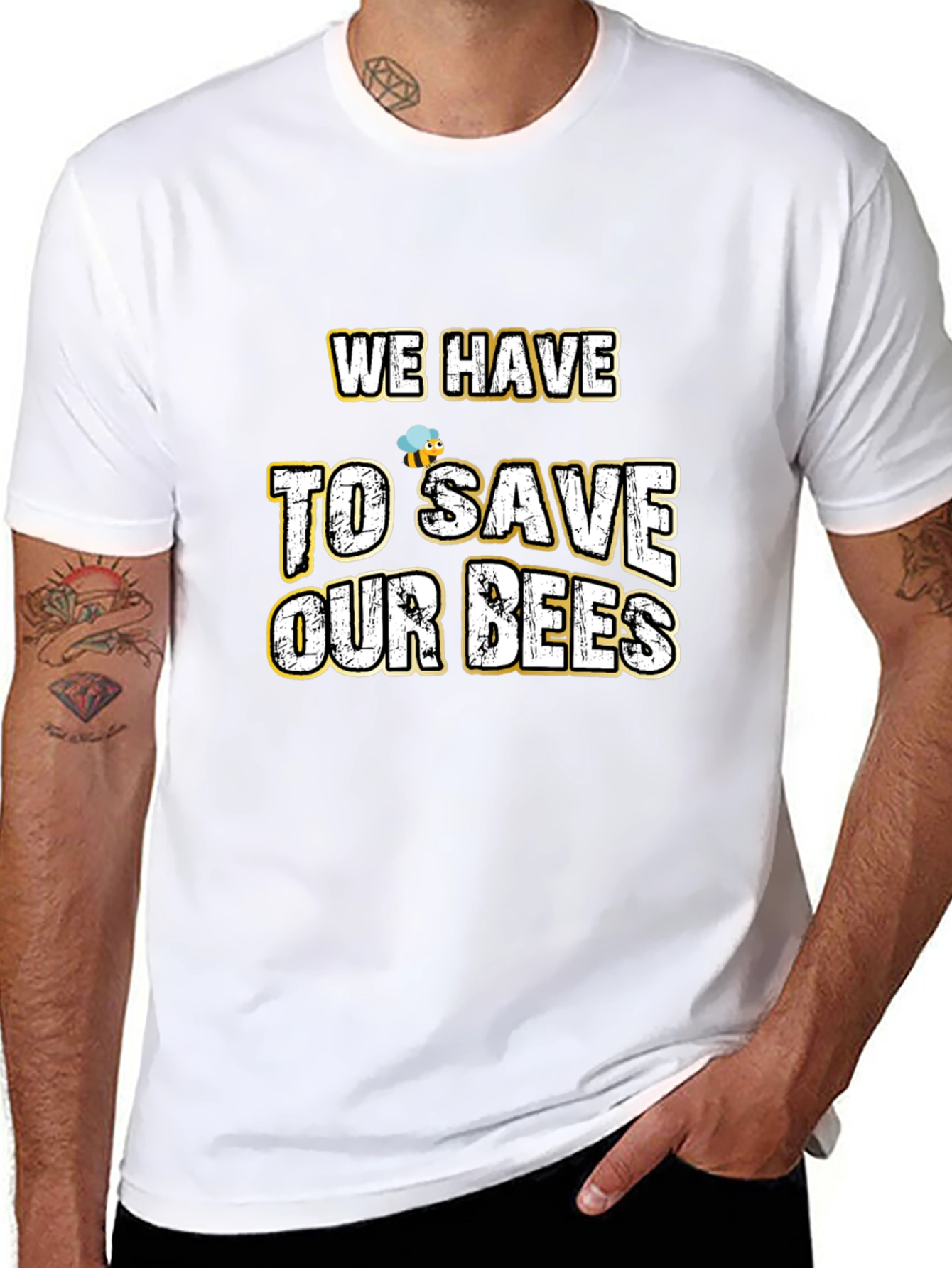 Save Our Bees Graphic Tee - Black