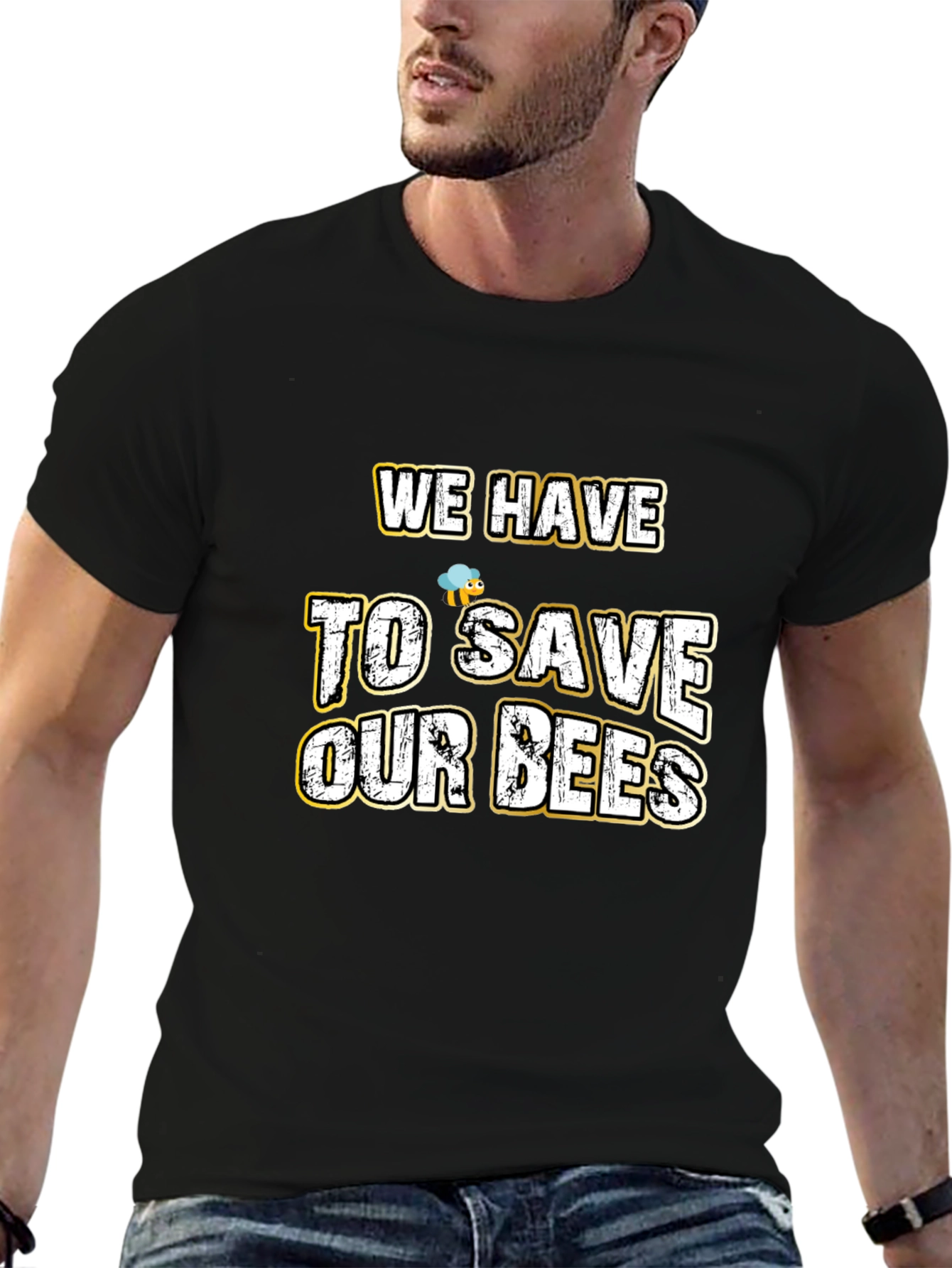Save Our Bees Graphic Tee - Black
