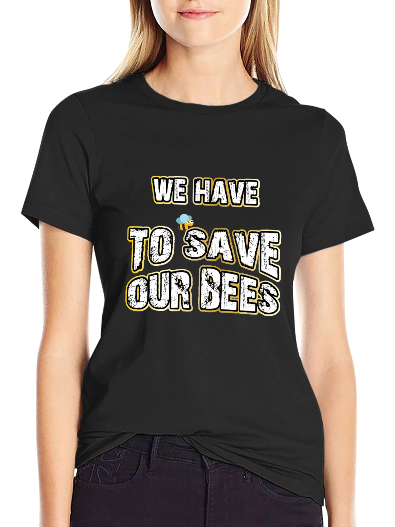 Save Our Bees Graphic Tee - Black