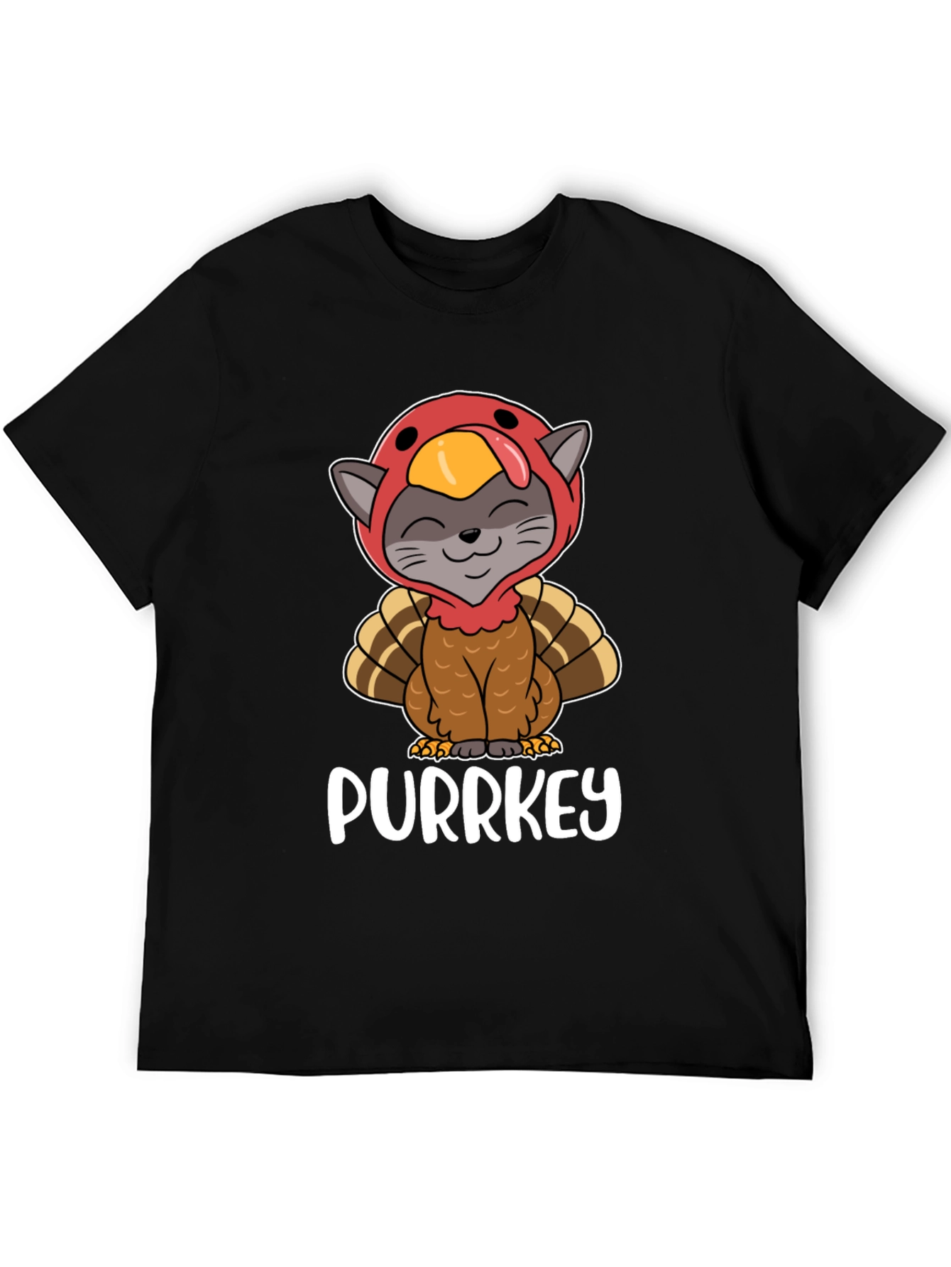 Purrkey Thanksgiving Cat T-Shirt