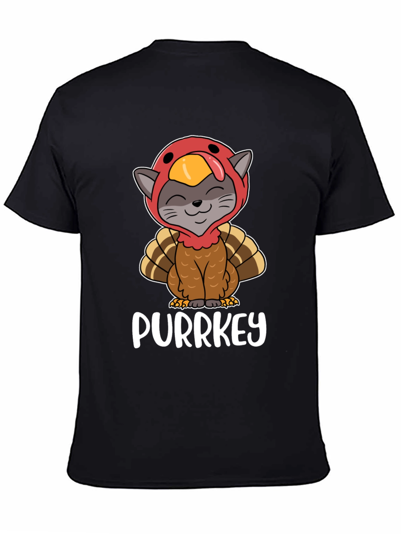 Purrkey Thanksgiving Cat T-Shirt