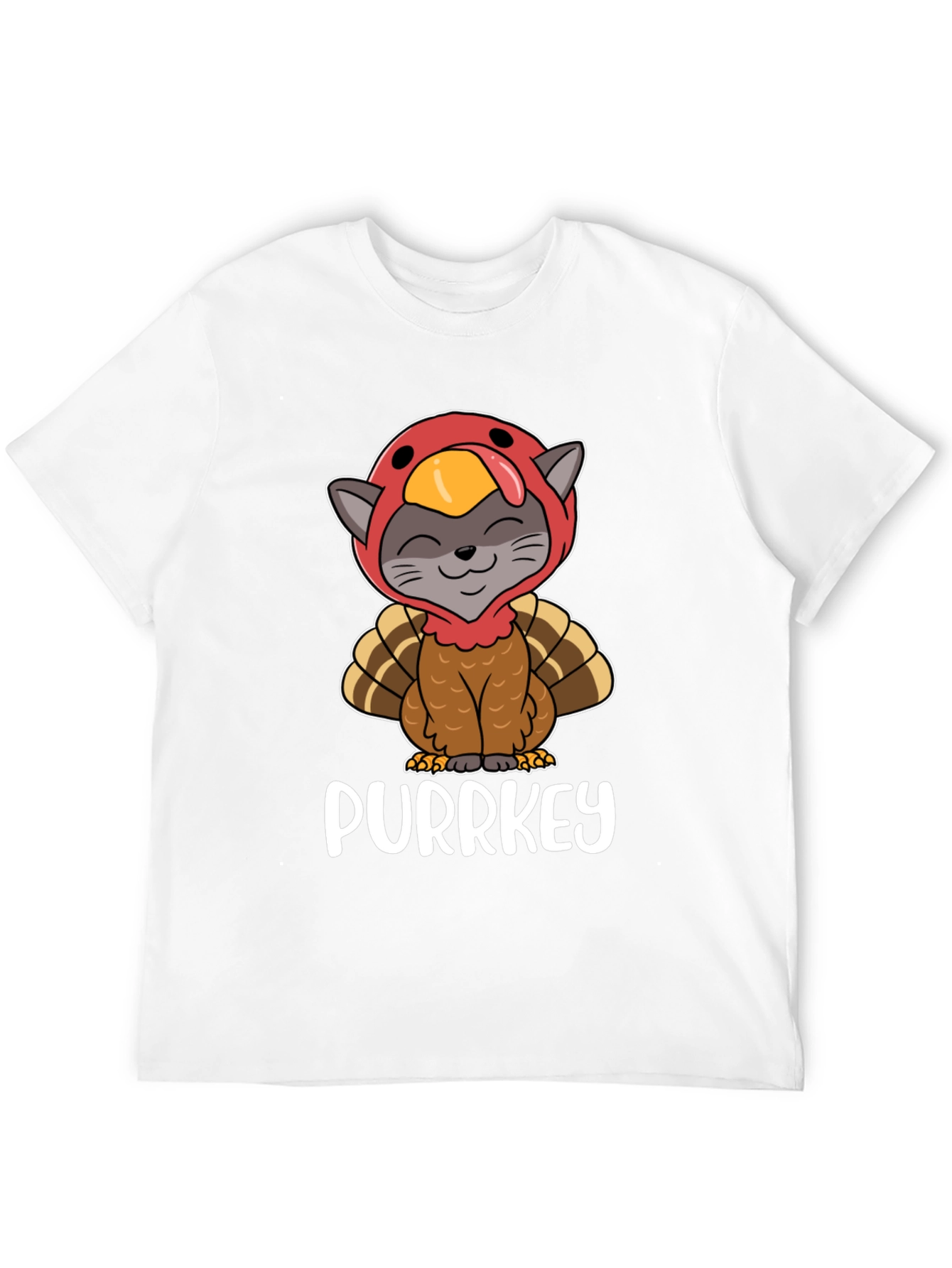 Purrkey Thanksgiving Cat T-Shirt