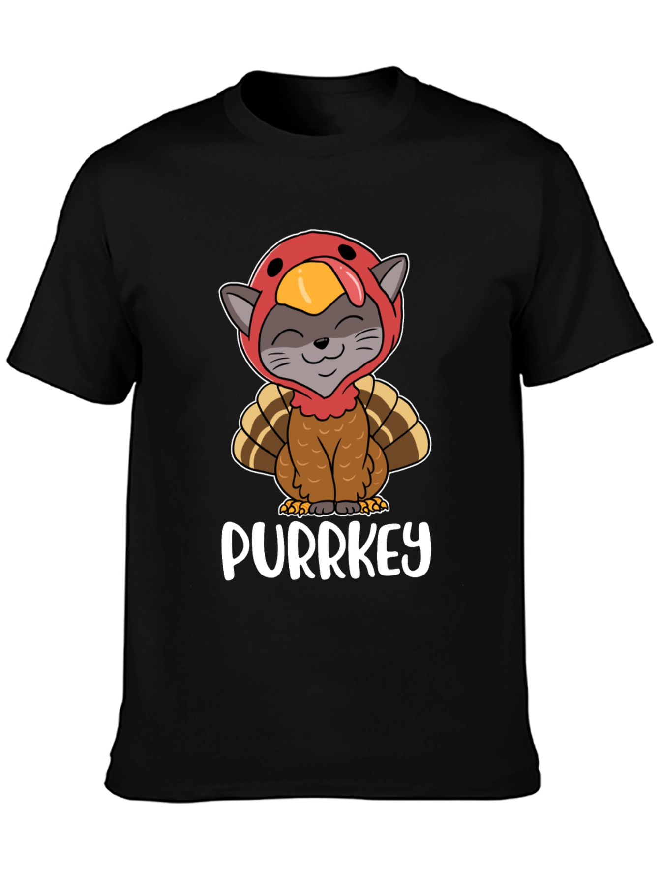 Purrkey Thanksgiving Cat T-Shirt