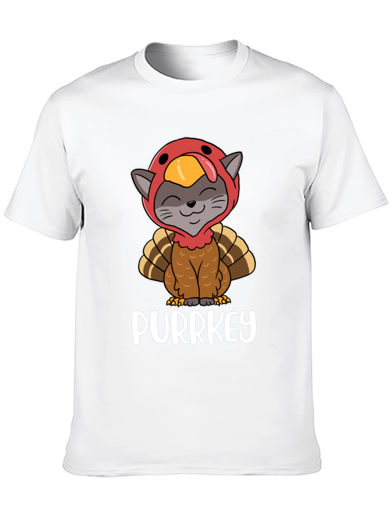 Purrkey Thanksgiving Cat T-Shirt