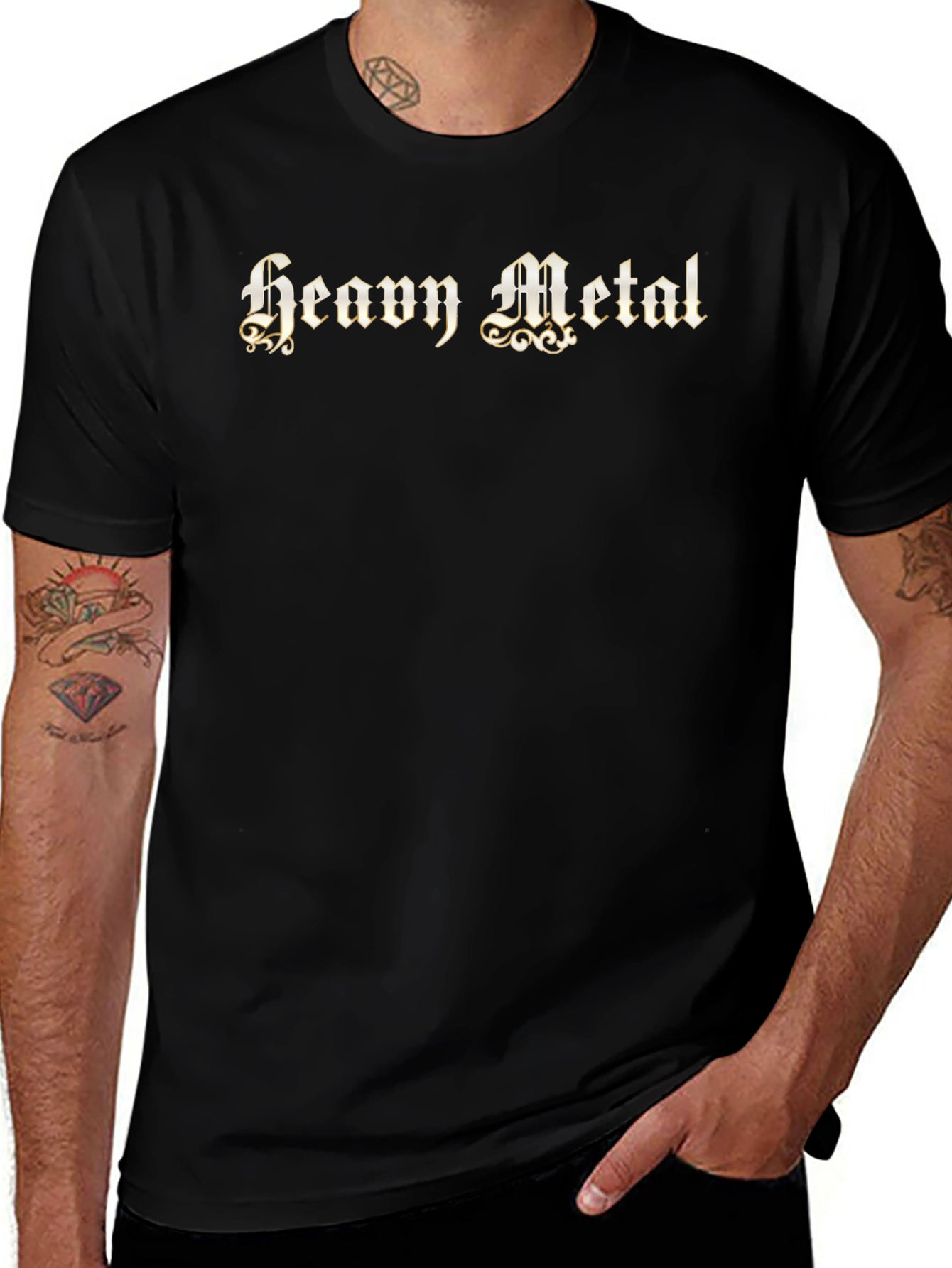 Heavy Metal Black T-Shirt - Gothic Style