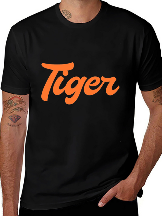 Tiger Graphic Tee - Bold & Stylish Black T-Shirt