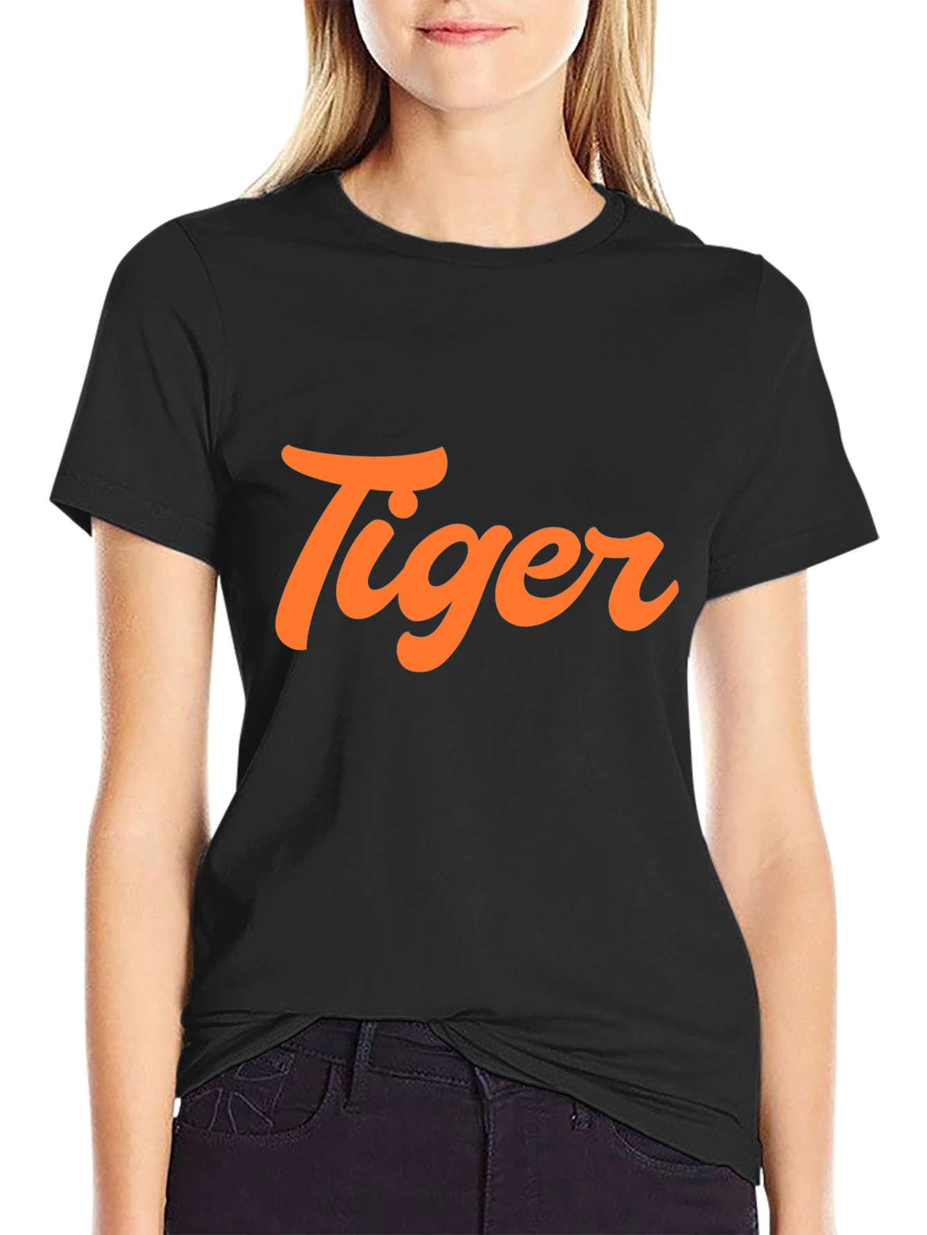 Tiger Graphic Tee - Bold & Stylish Black T-Shirt