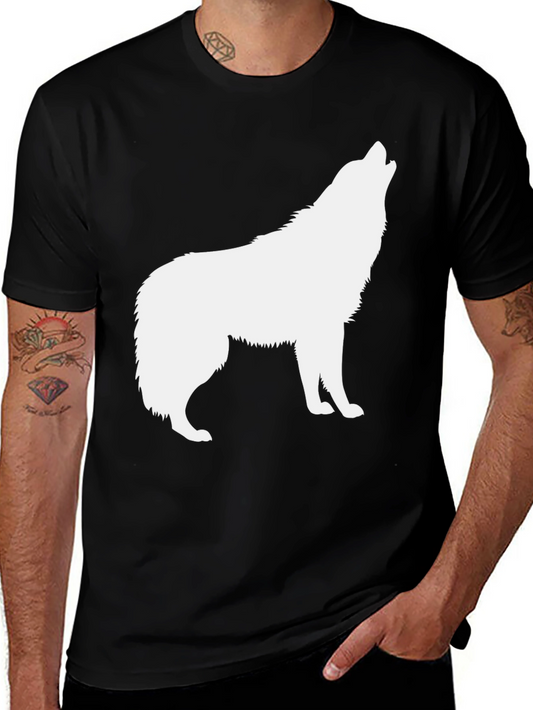 Black Wolf Silhouette T-Shirt