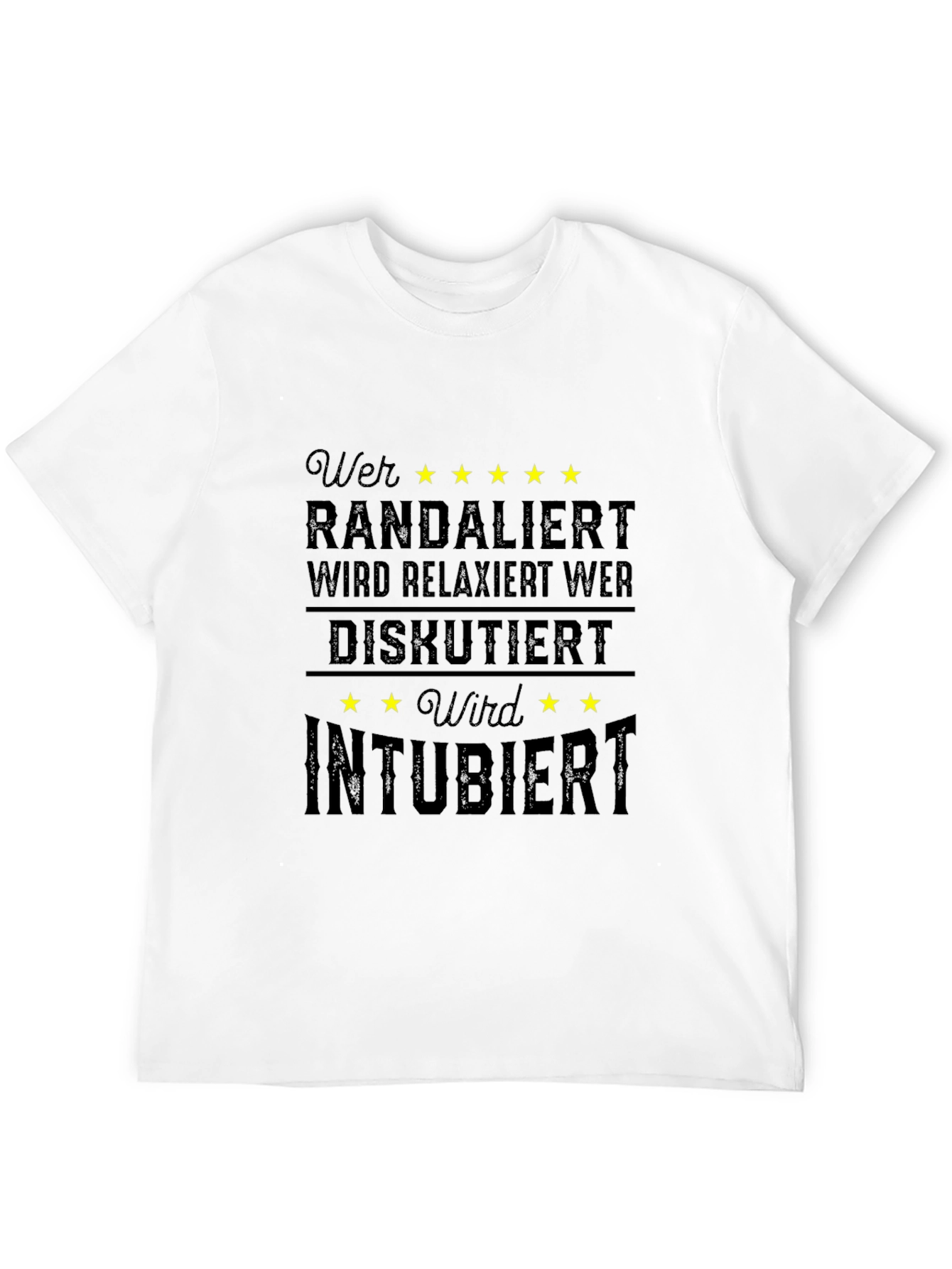 Funny Medical Humor T-Shirt - Relaxiert Intubiert