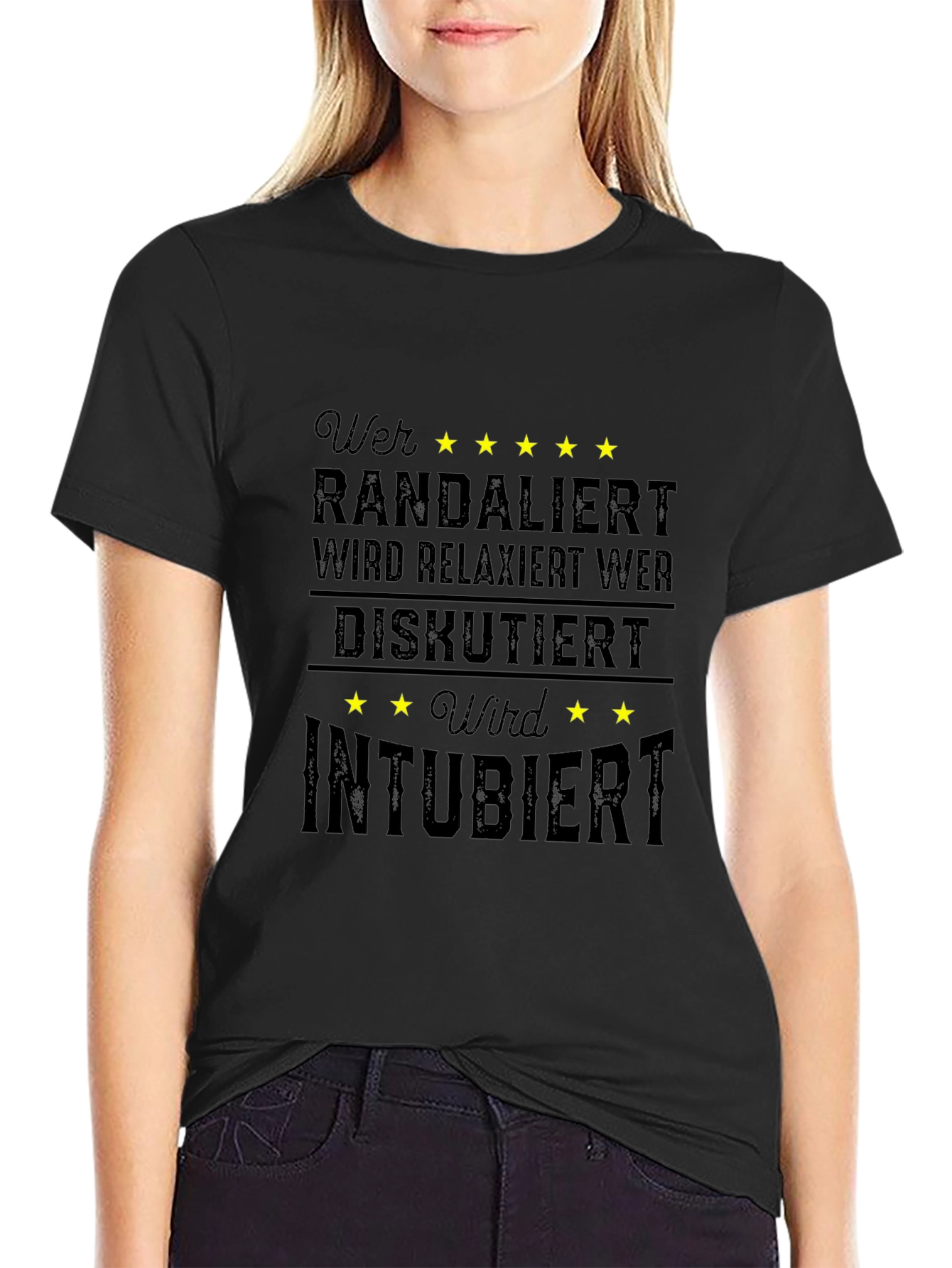 Funny Medical Humor T-Shirt - Relaxiert Intubiert
