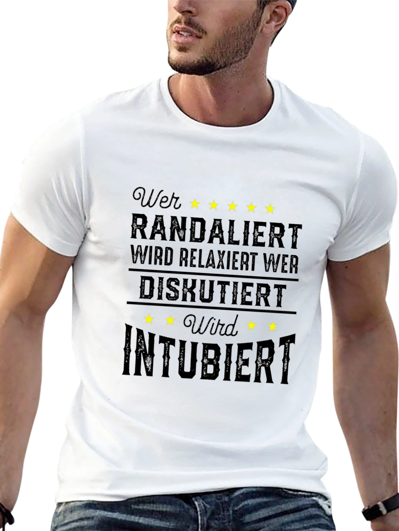 Funny Medical Humor T-Shirt - Relaxiert Intubiert