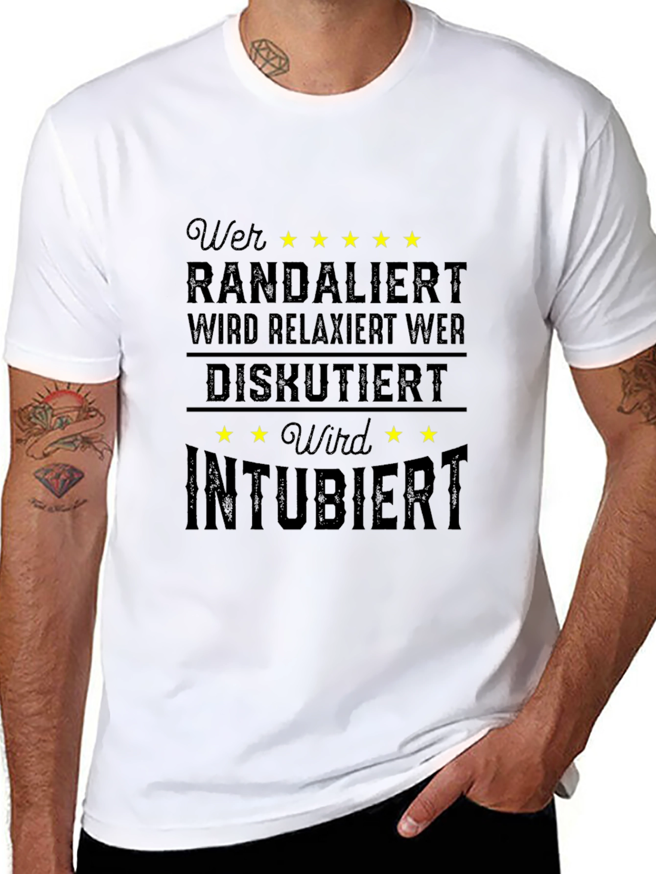 Funny Medical Humor T-Shirt - Relaxiert Intubiert