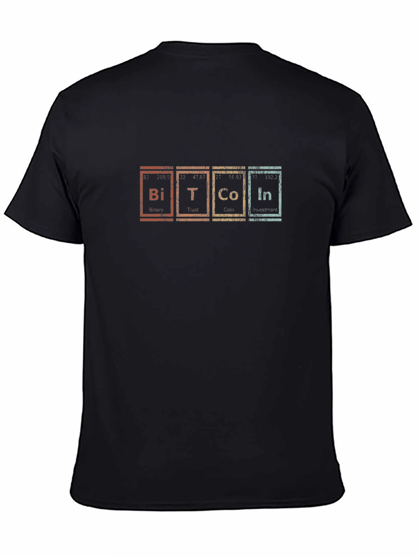 Bitcoin Periodic Table T-Shirt Crypto Investment