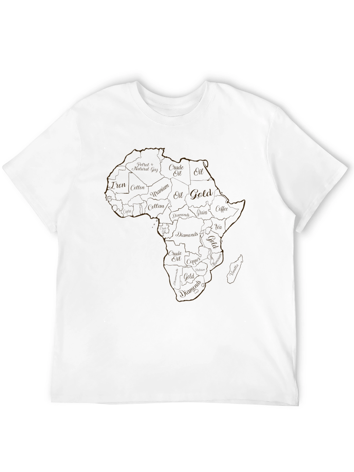 Africa Continent Graphic Print T-Shirt