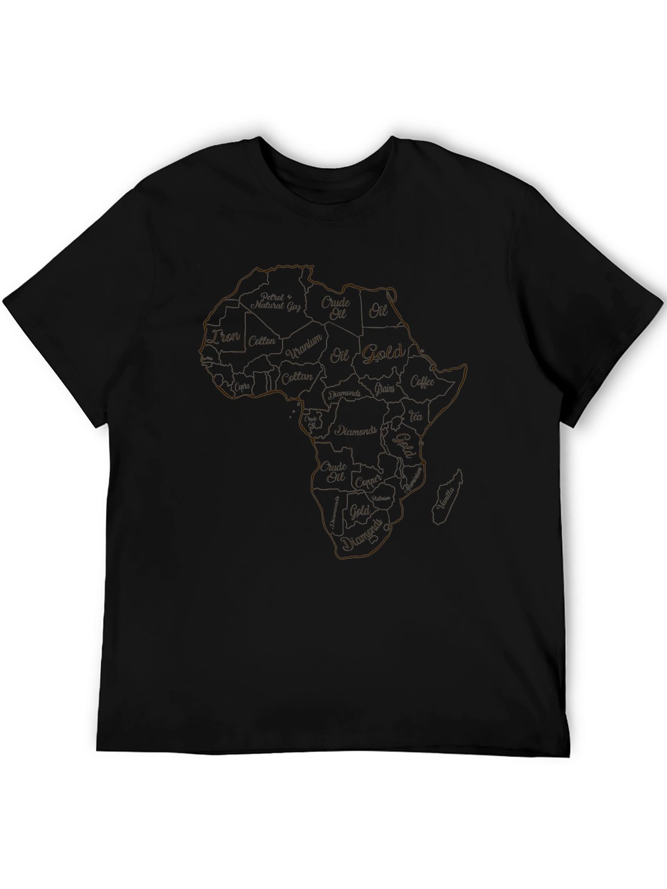 Africa Continent Graphic Print T-Shirt