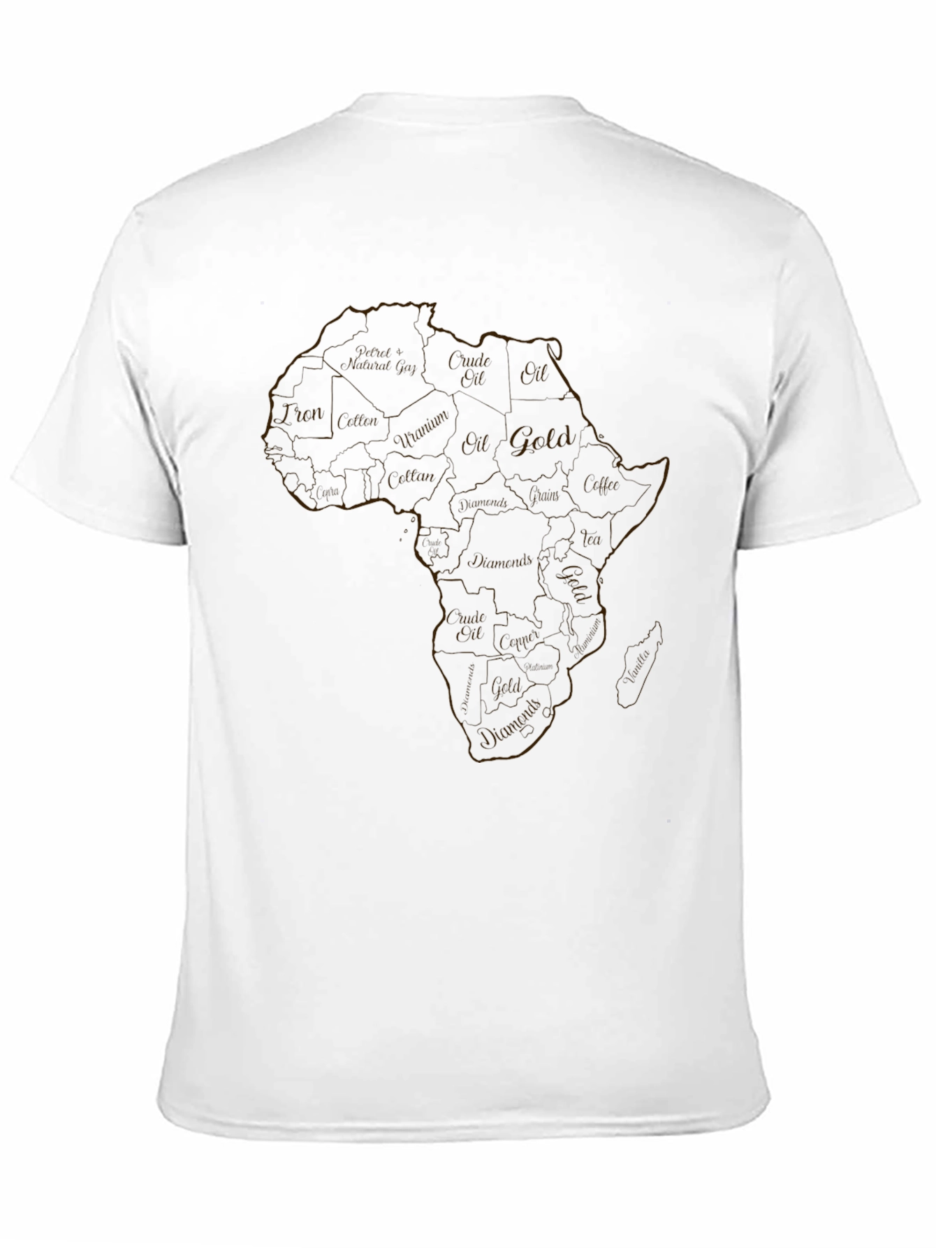 Africa Continent Graphic Print T-Shirt