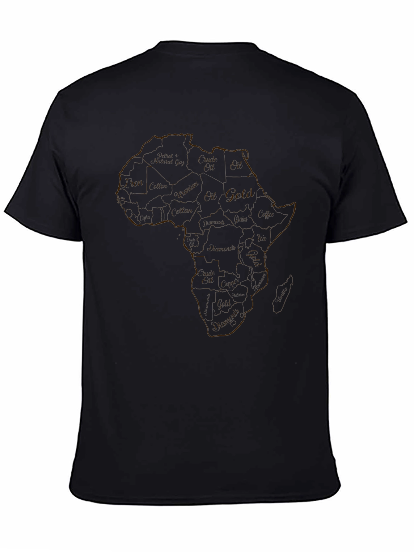 Africa Continent Graphic Print T-Shirt