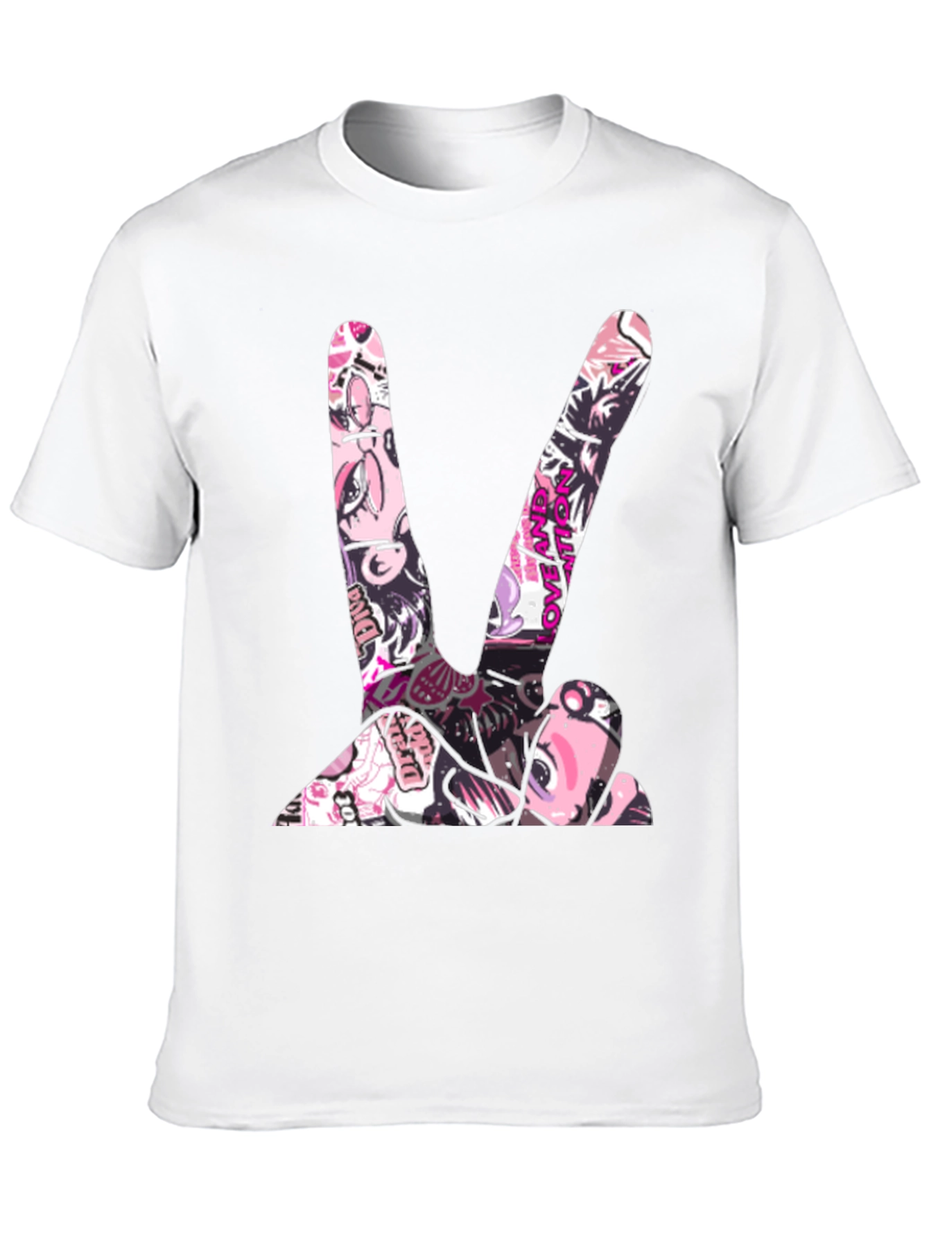 Peace Sign Graphic Tee - Stylish Black T-Shirt