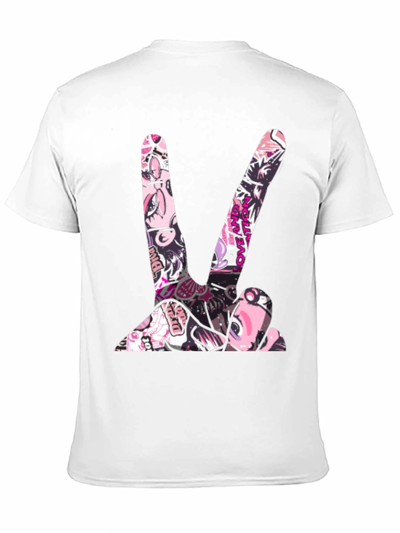 Peace Sign Graphic Tee - Stylish Black T-Shirt