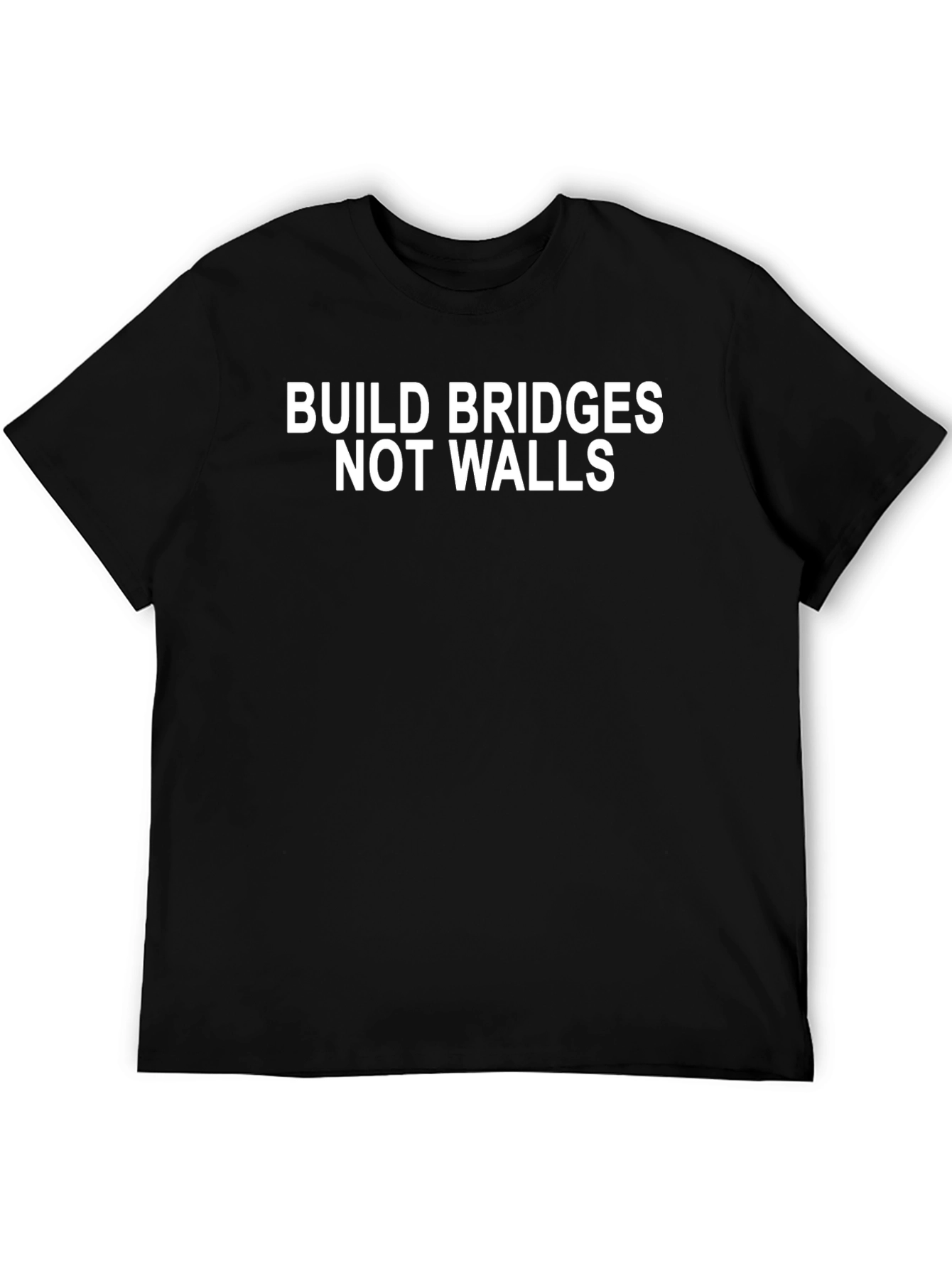 Build Bridges Not Walls Graphic Tee - Activism T-Shirt