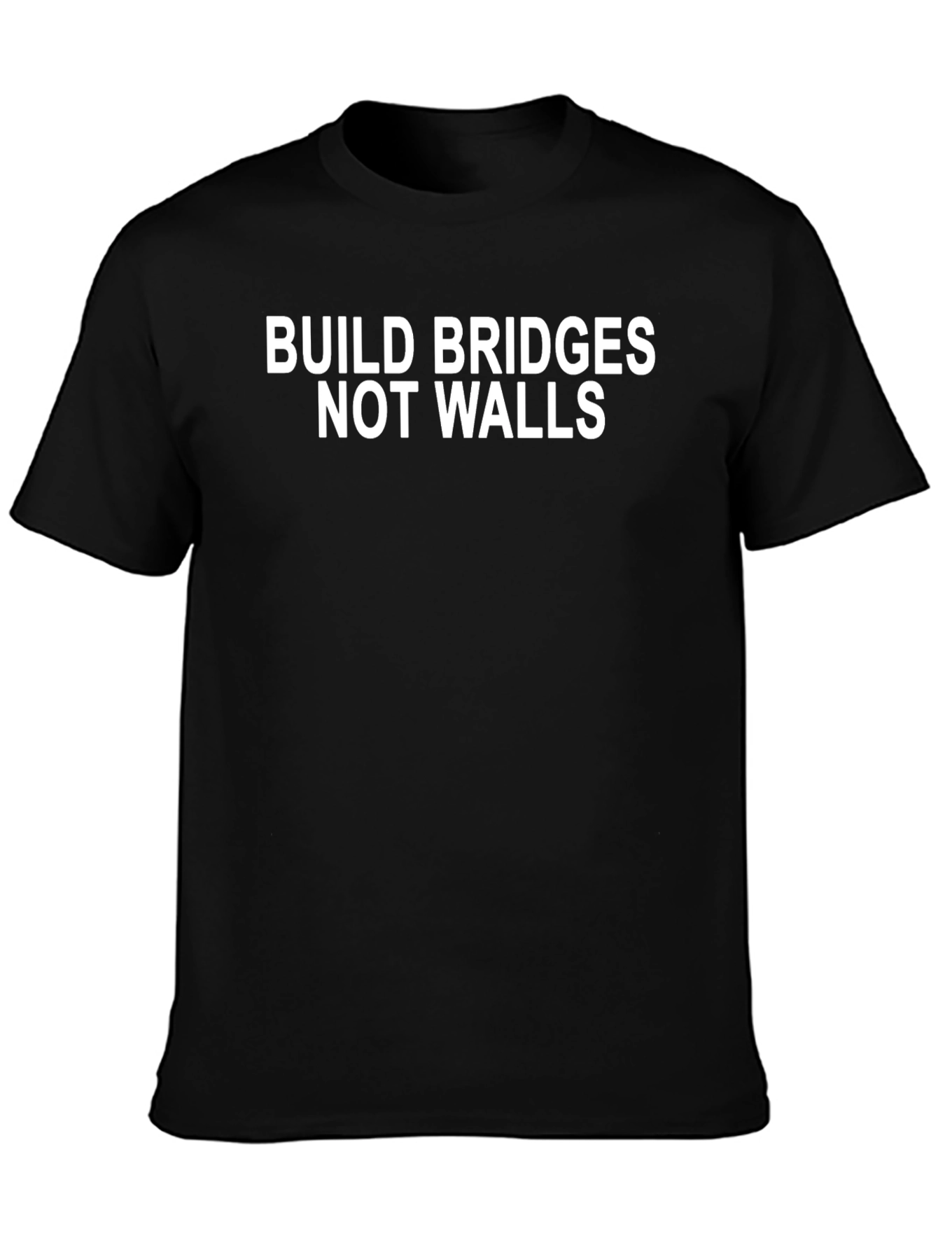 Build Bridges Not Walls Graphic Tee - Activism T-Shirt