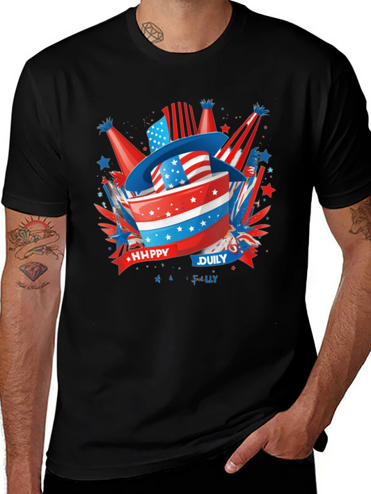 Patriotic Happy July 4th T-Shirt