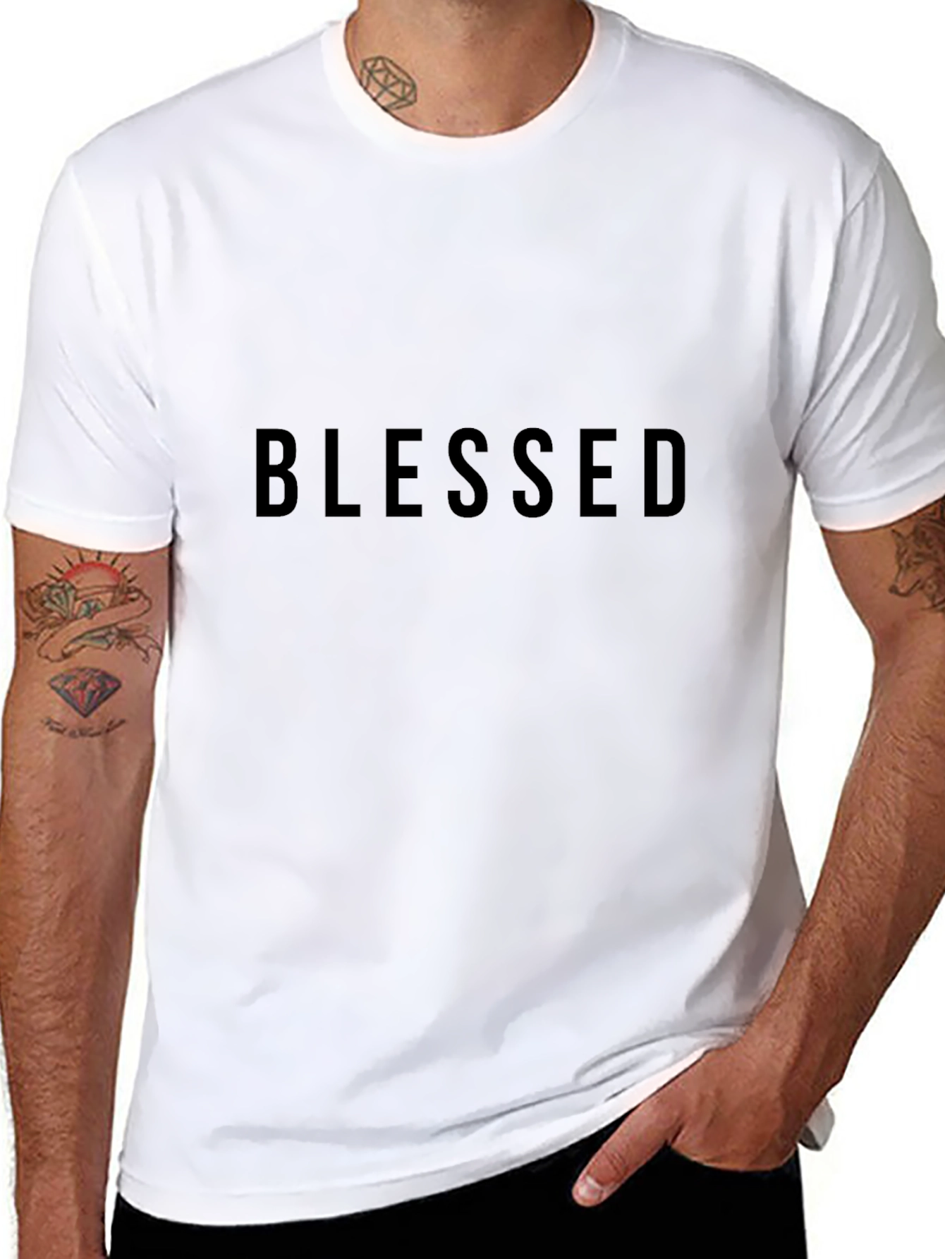 Blessed Black Graphic T-Shirt - Mens