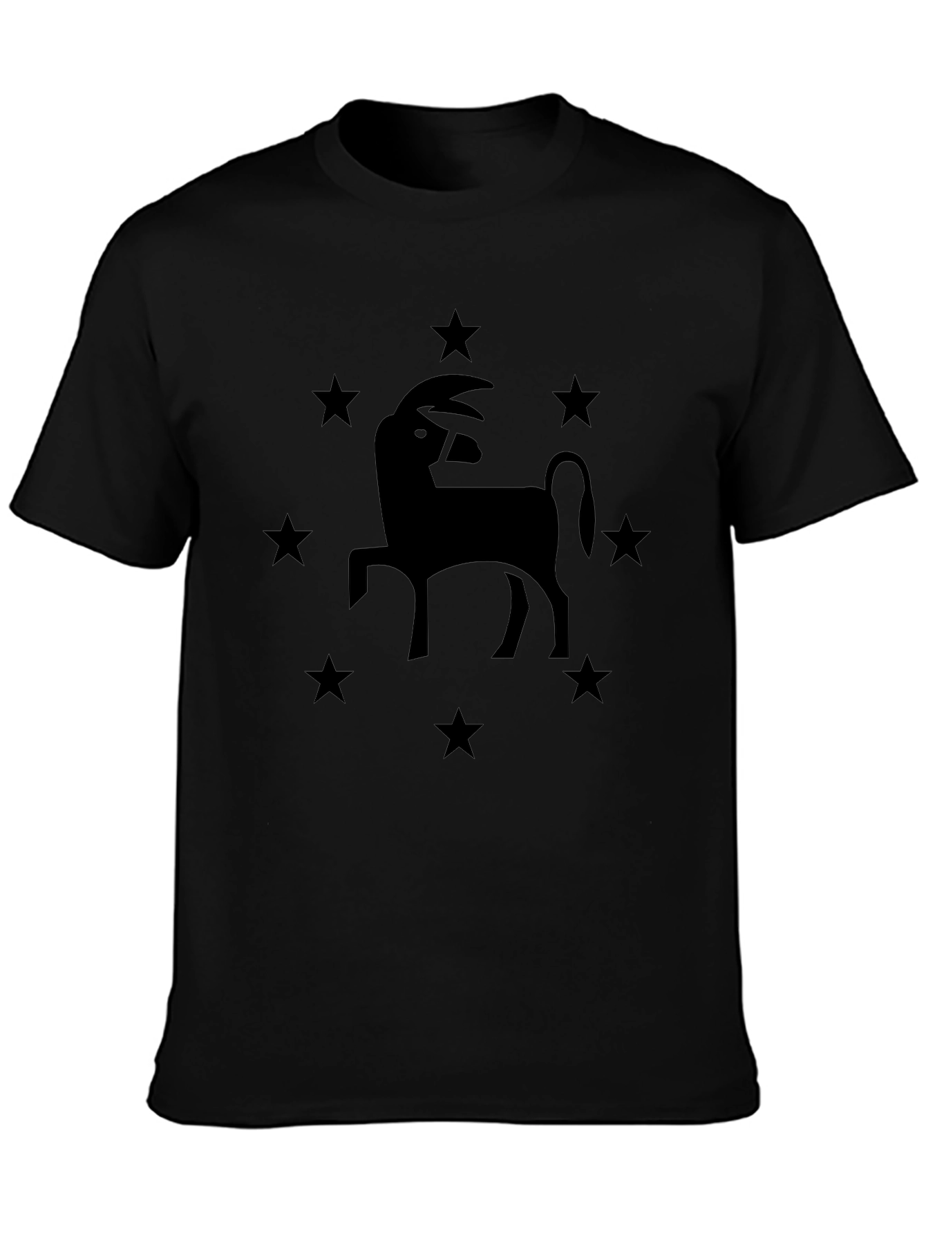 Starry Goat Tee - Black Graphic T-Shirt