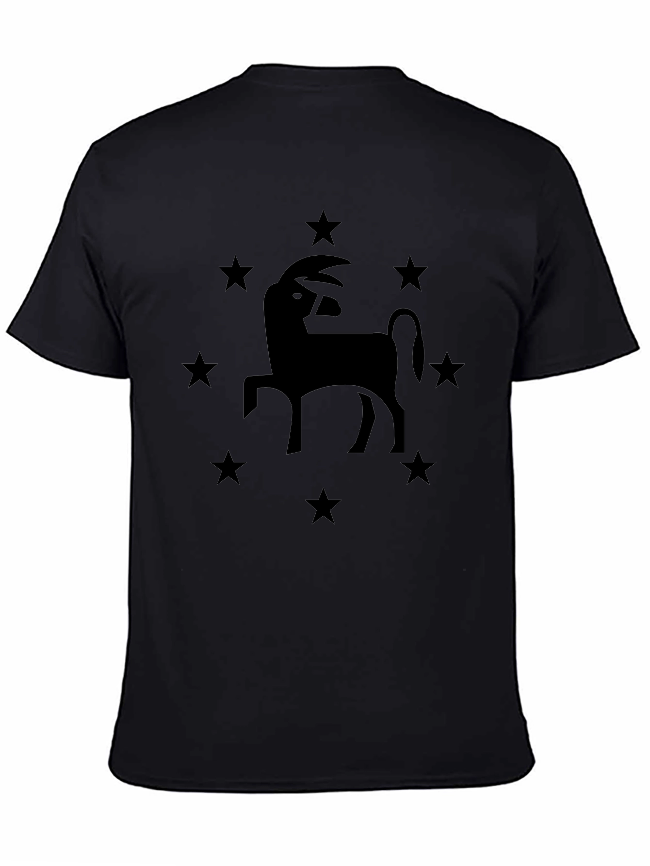 Starry Goat Tee - Black Graphic T-Shirt