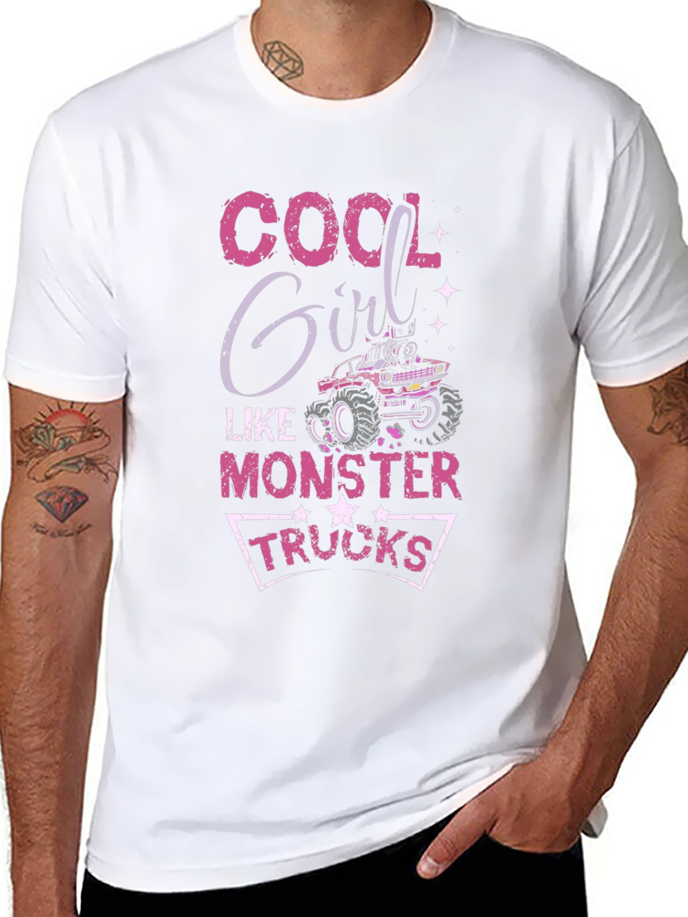Cool Girl Monster Truck T-Shirt