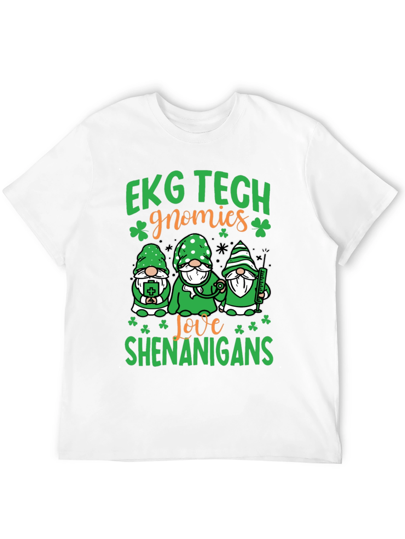 EKG Tech Gnomies St. Patricks Day T-Shirt