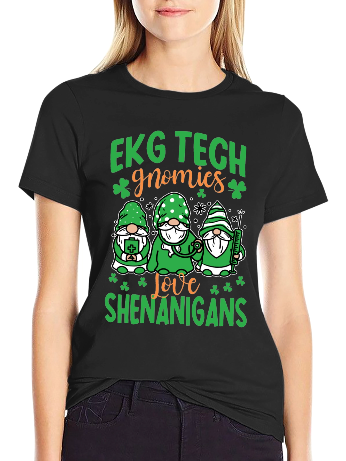 EKG Tech Gnomies St. Patricks Day T-Shirt