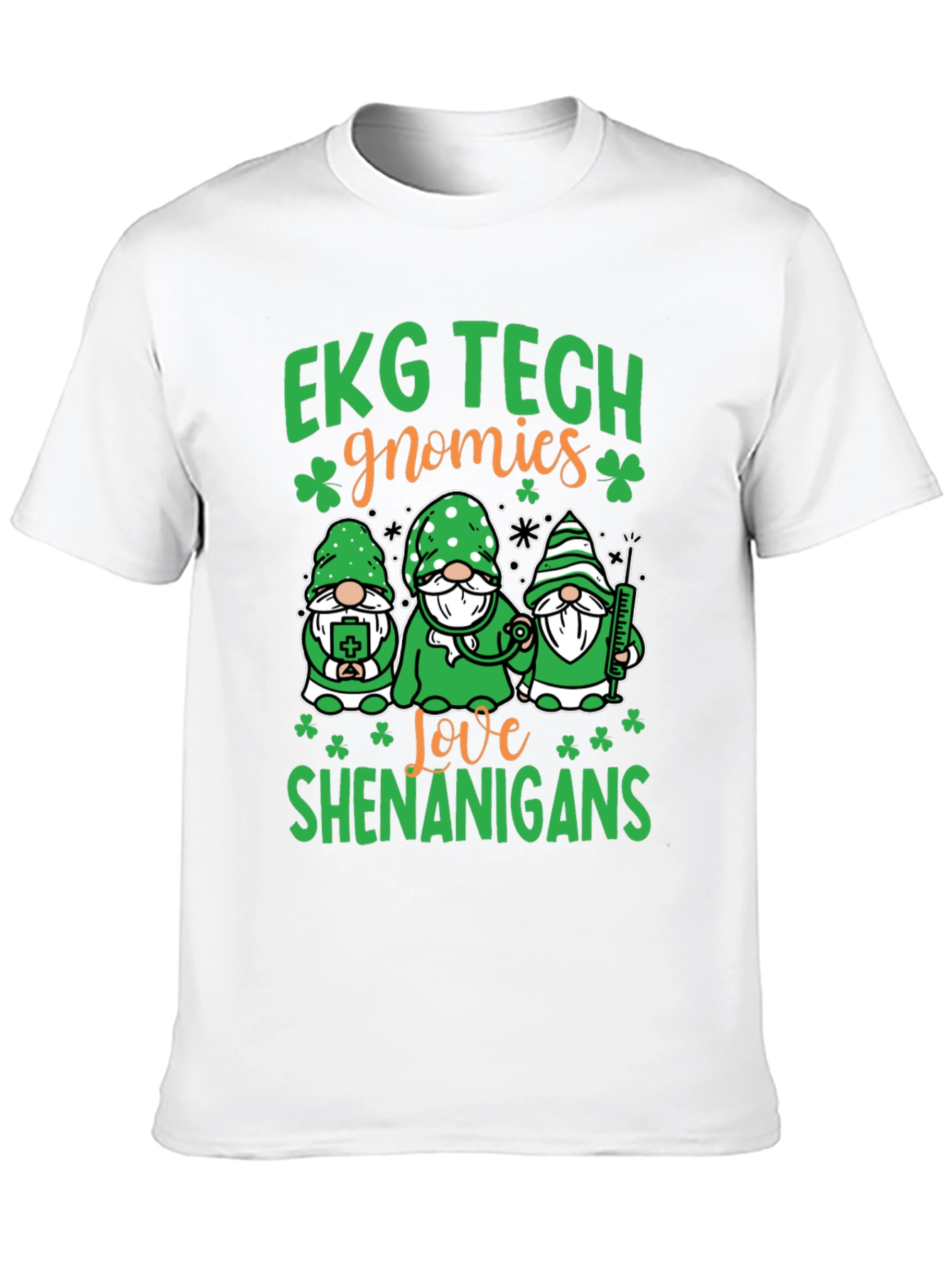EKG Tech Gnomies St. Patricks Day T-Shirt