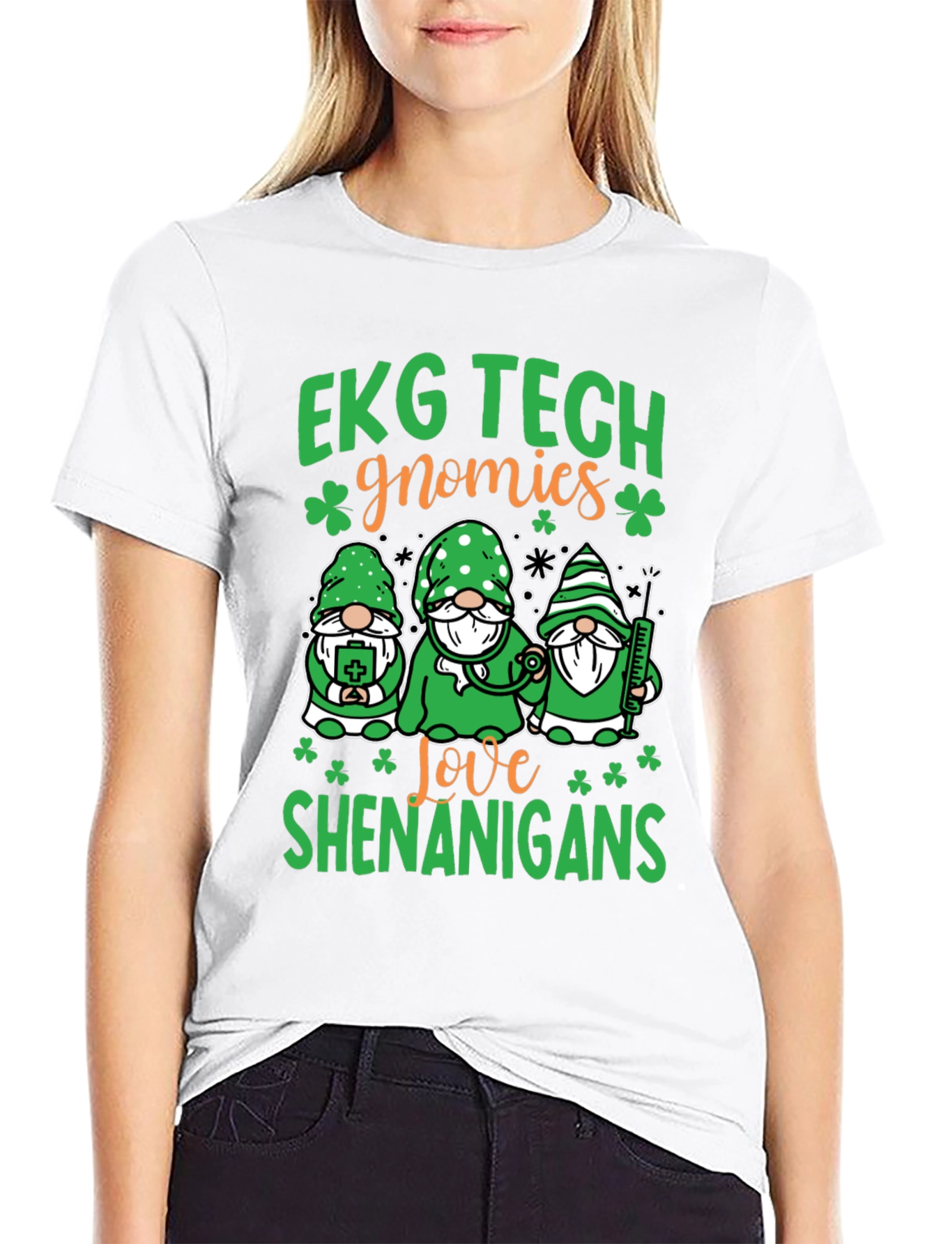 EKG Tech Gnomies St. Patricks Day T-Shirt