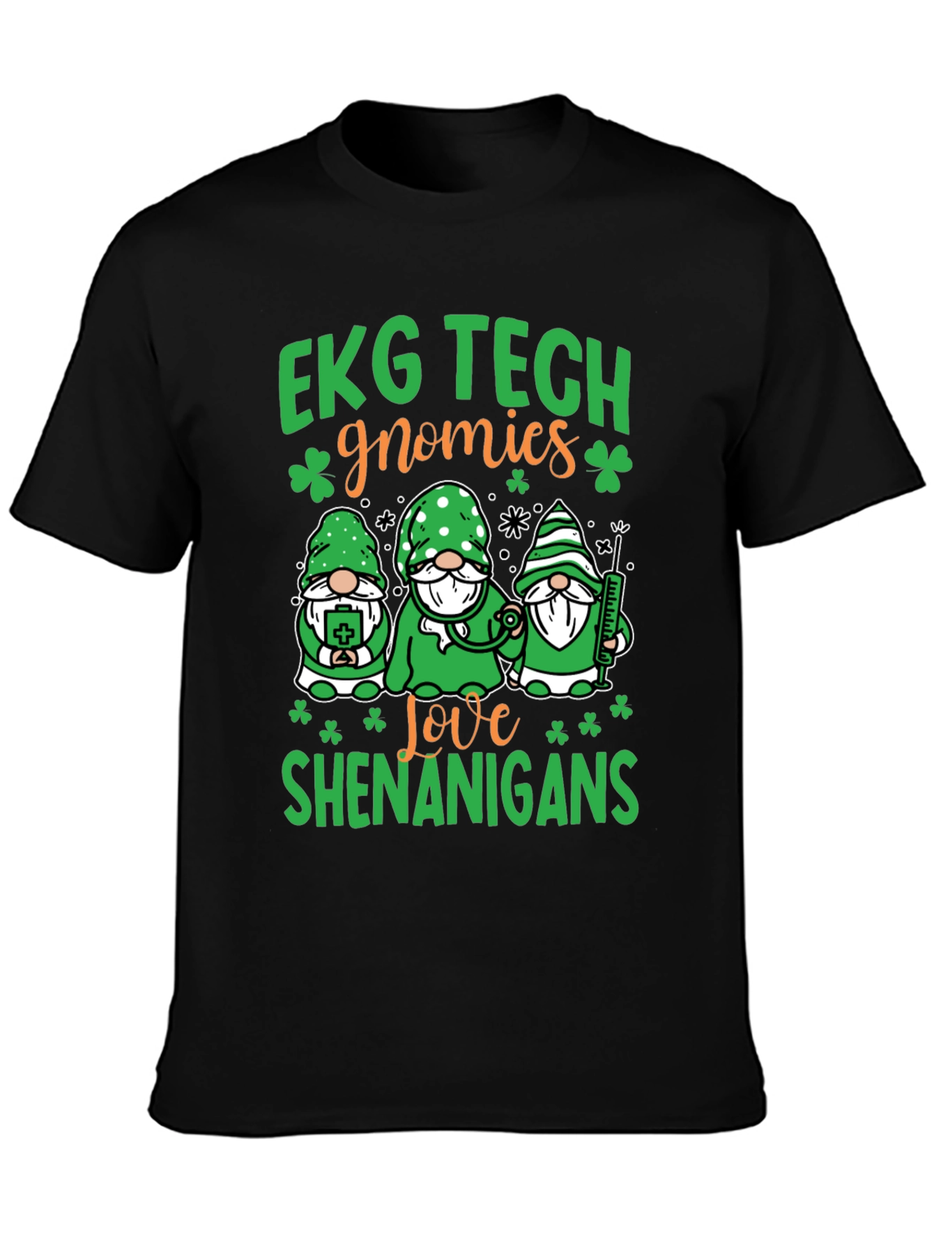 EKG Tech Gnomies St. Patricks Day T-Shirt